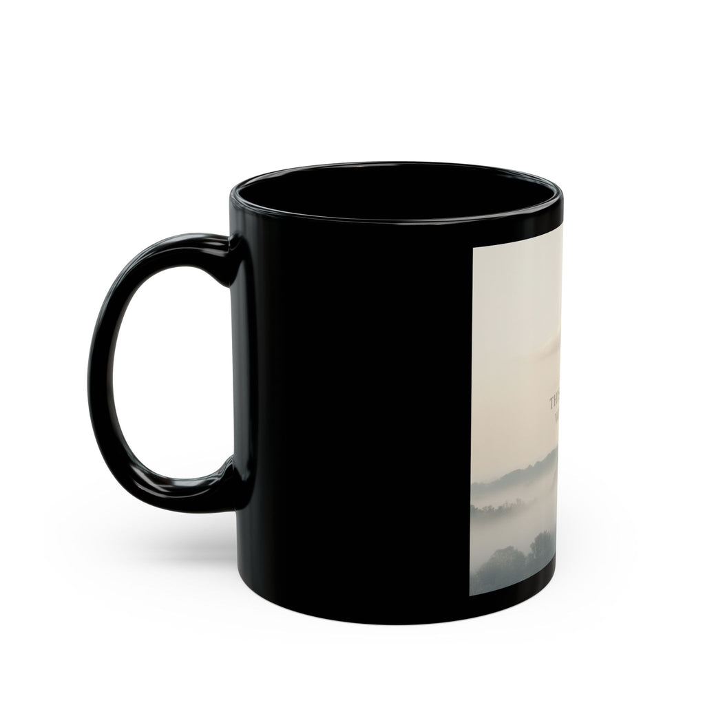 THIS MOMENT WILL PASS Black Mug 11oz