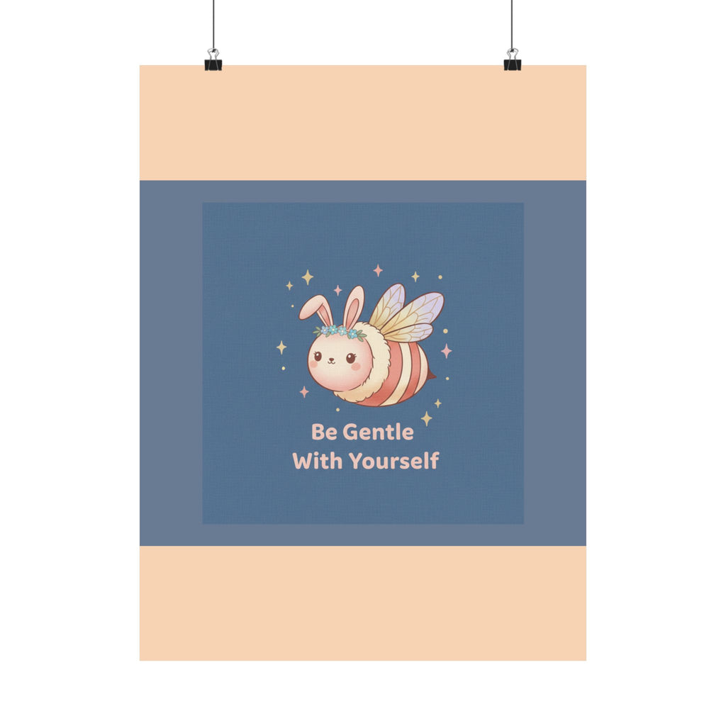Honeybee Poster – Be Gentle With Yourself