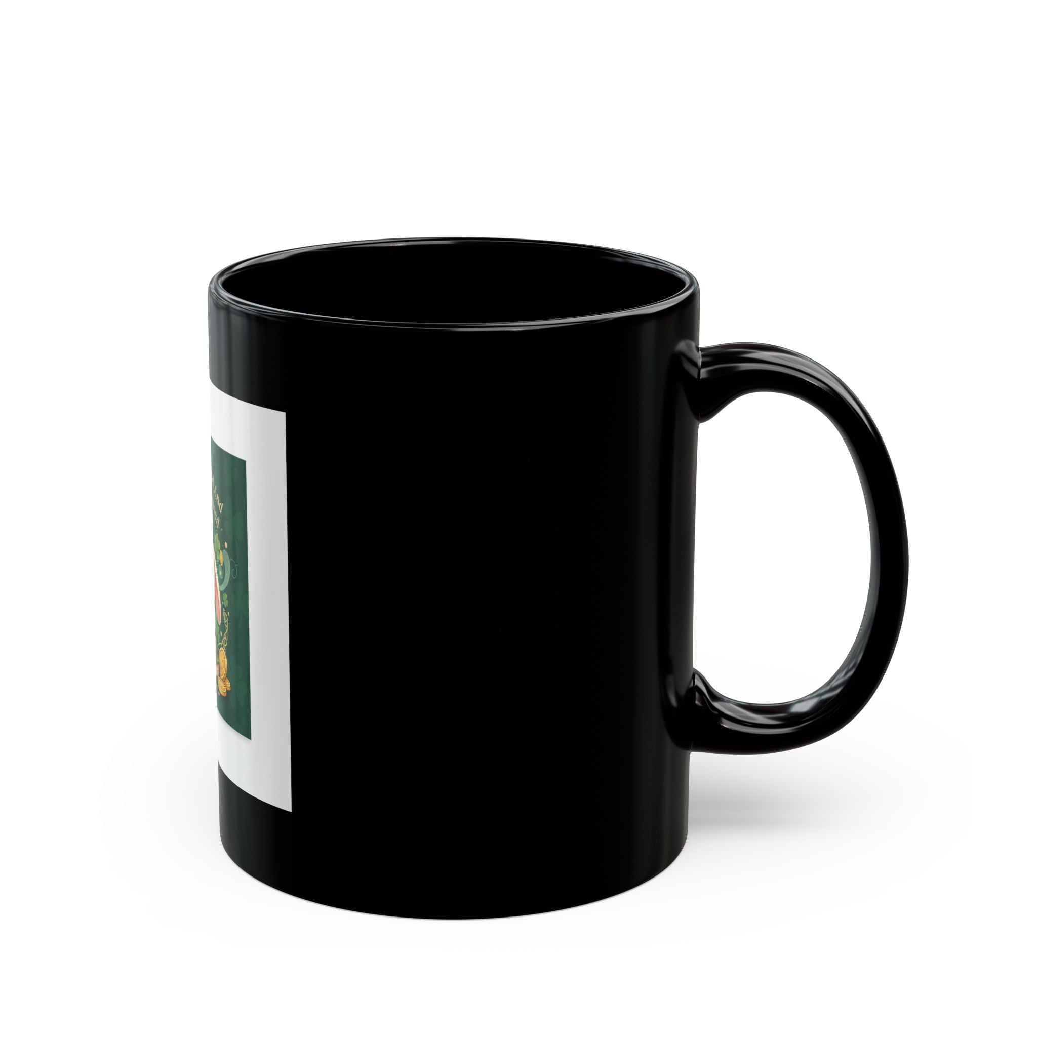 Stressed Blessed and Coffee Obsessed Black Mug 11oz