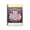 Bear Spiral Notebook – Gentle Strength Bloom Thrive