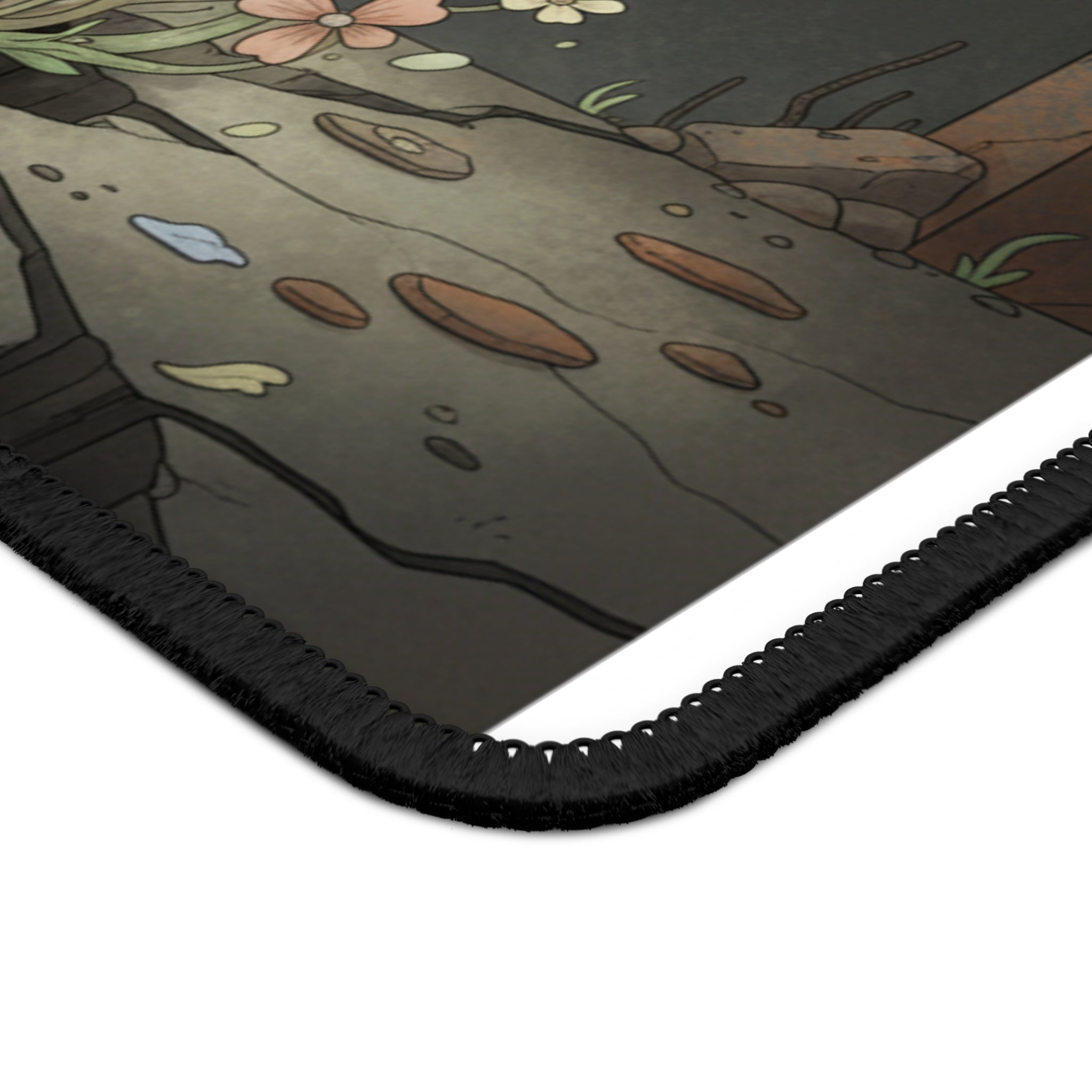 Black Cat Mouse Pad – Bloom at Your Own Pace