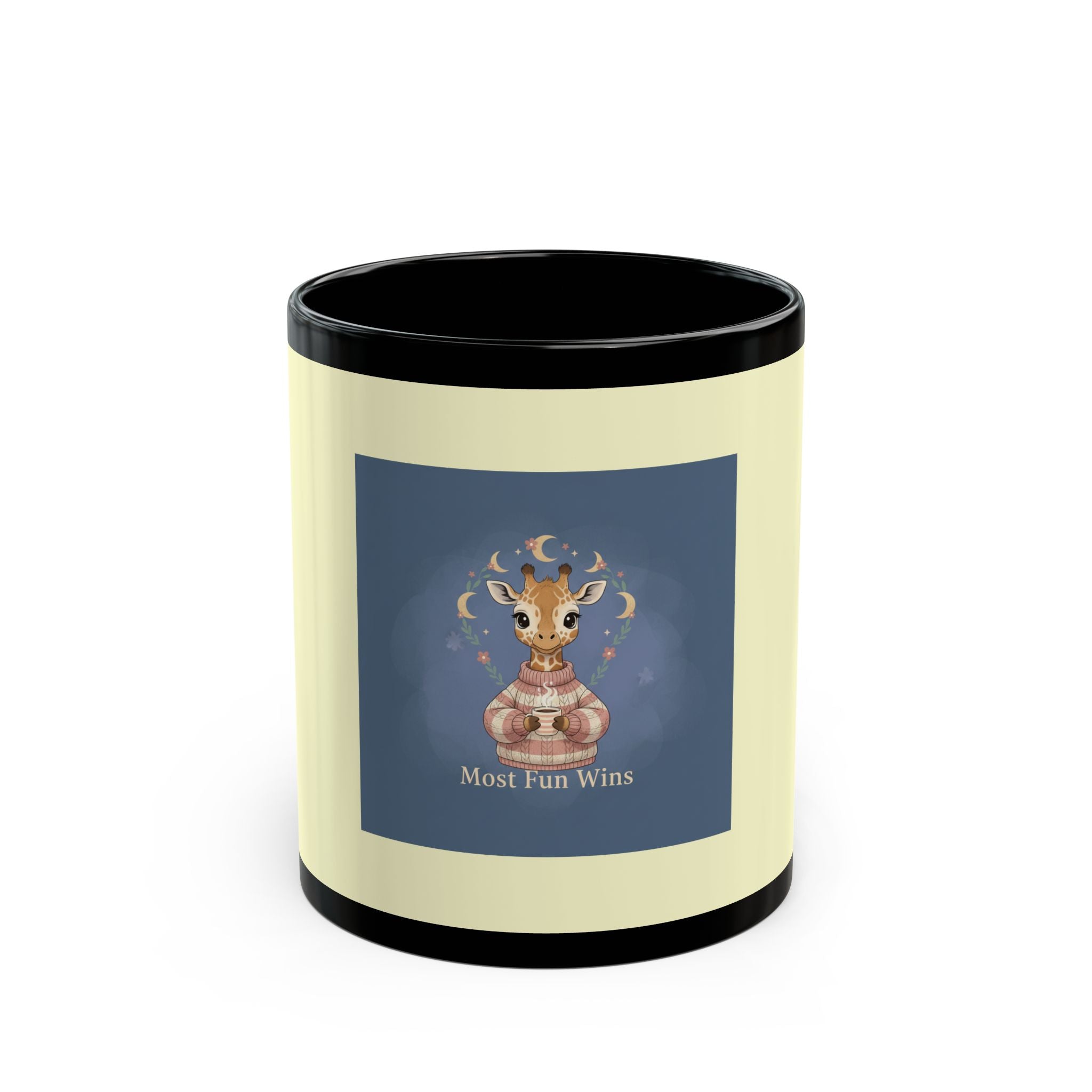 Giraffe Black Mug 11oz – Most Fun Wins