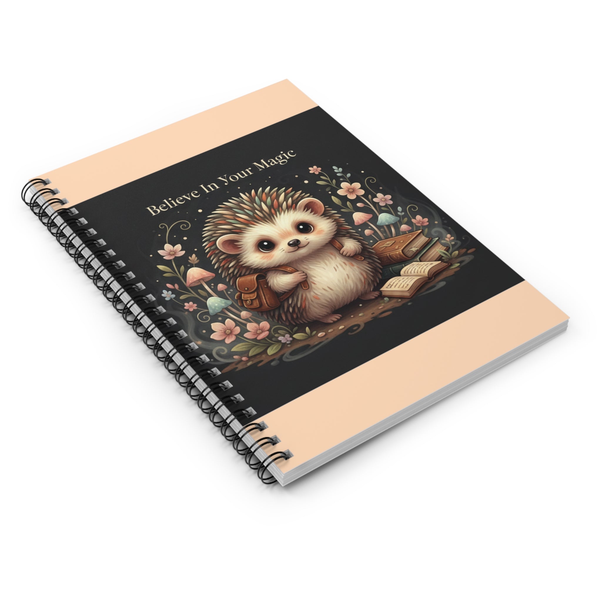Hedgehog Spiral Notebook – Believe in Your Magic
