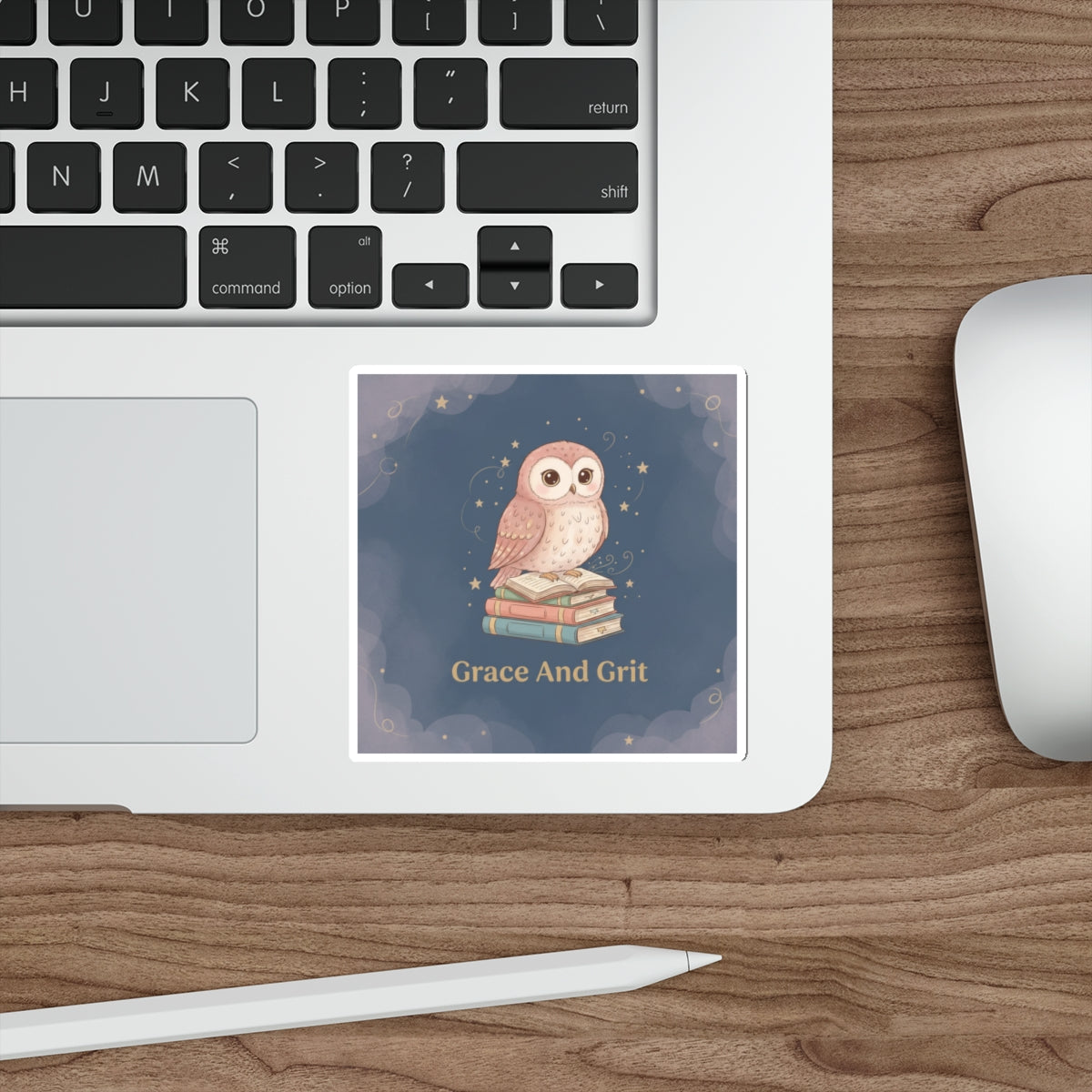 Owl Die-Cut Sticker – Grace and Grit