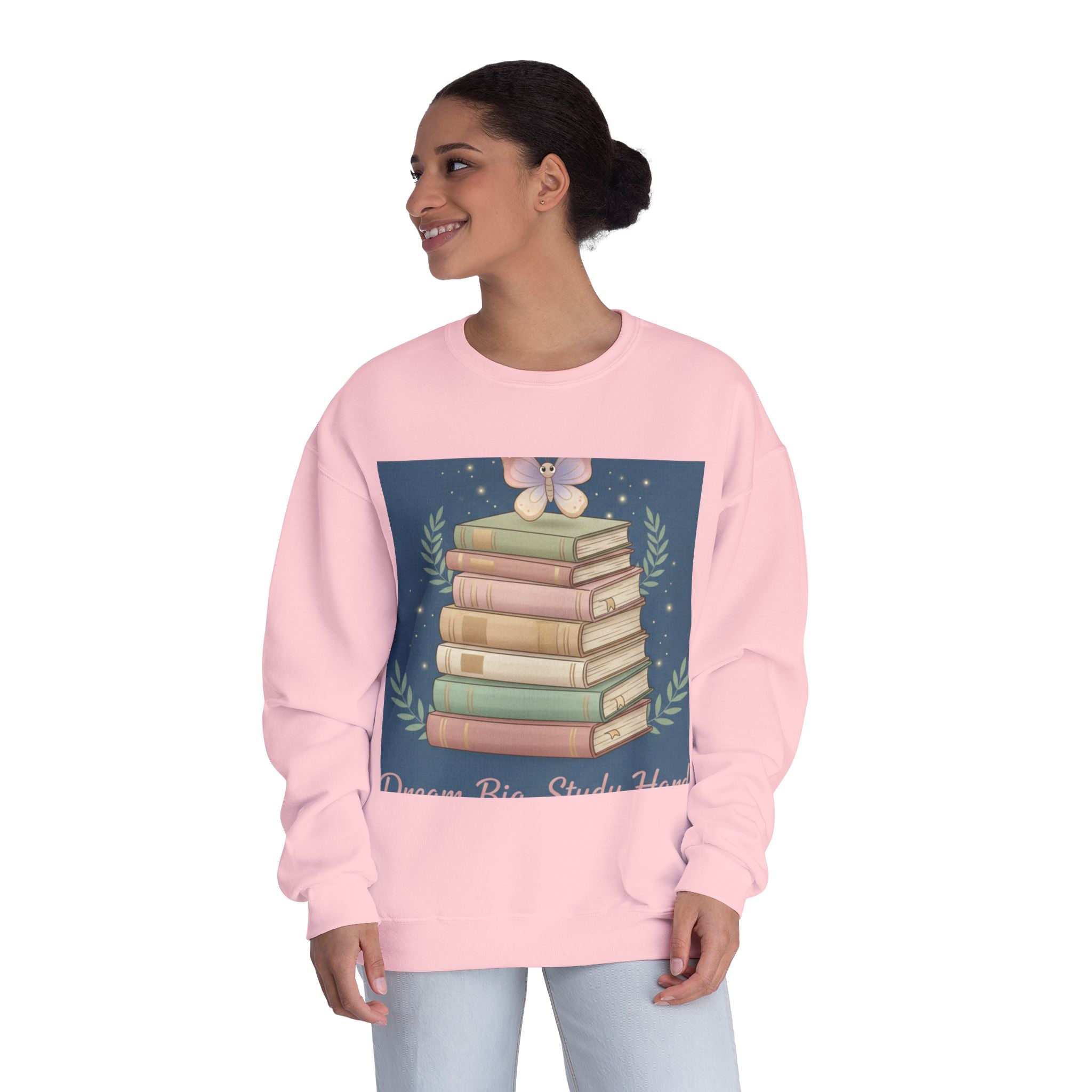 Butterfly Crewneck Sweatshirt – Dream Big Study Hard