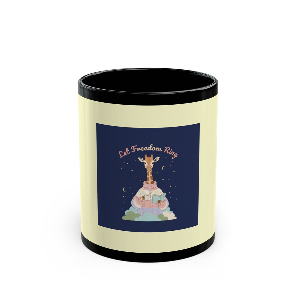 Giraffe Black Mug 11oz – Let Freedom Ring