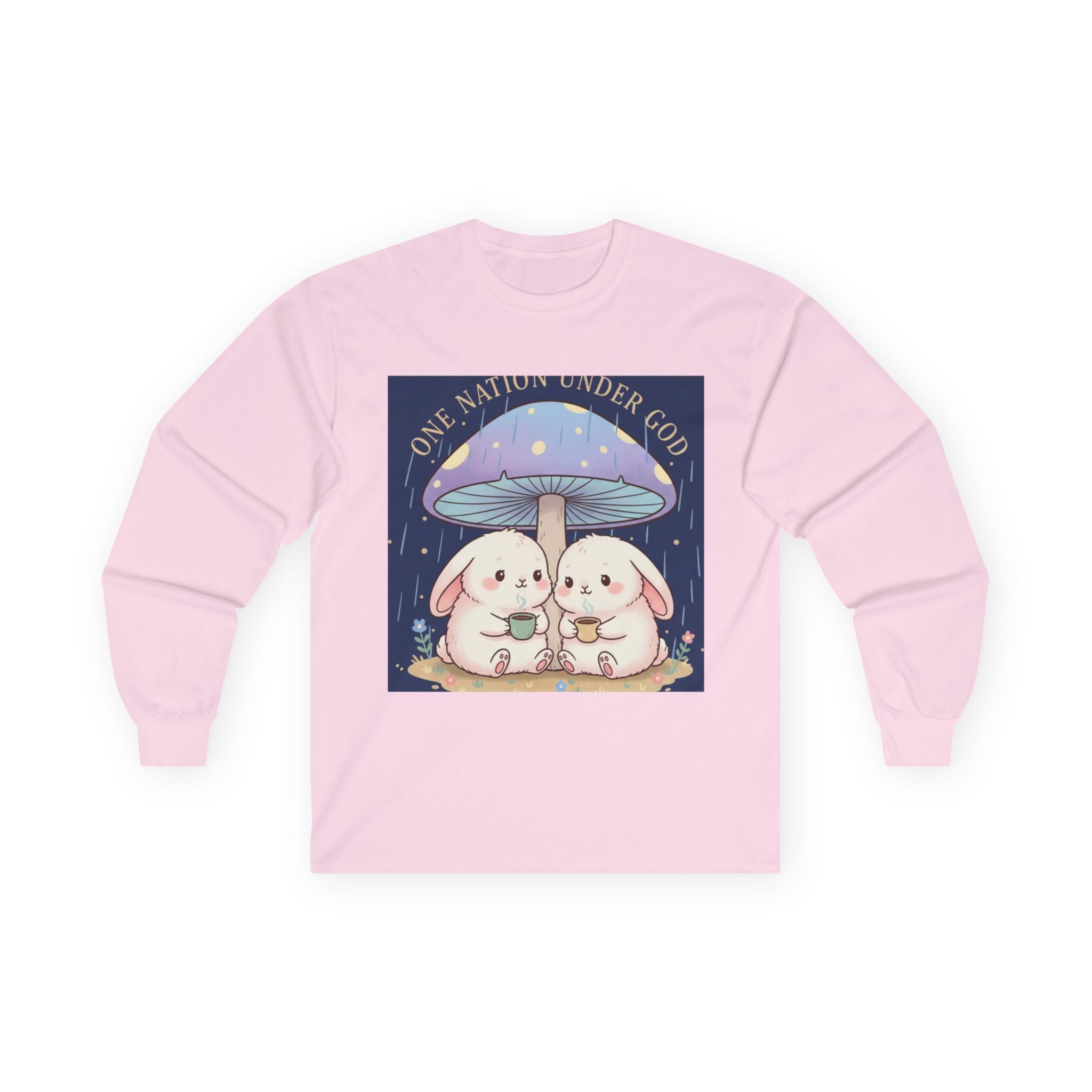 Two Cute Bunnies Long Sleeve Tee – One Nation Under God