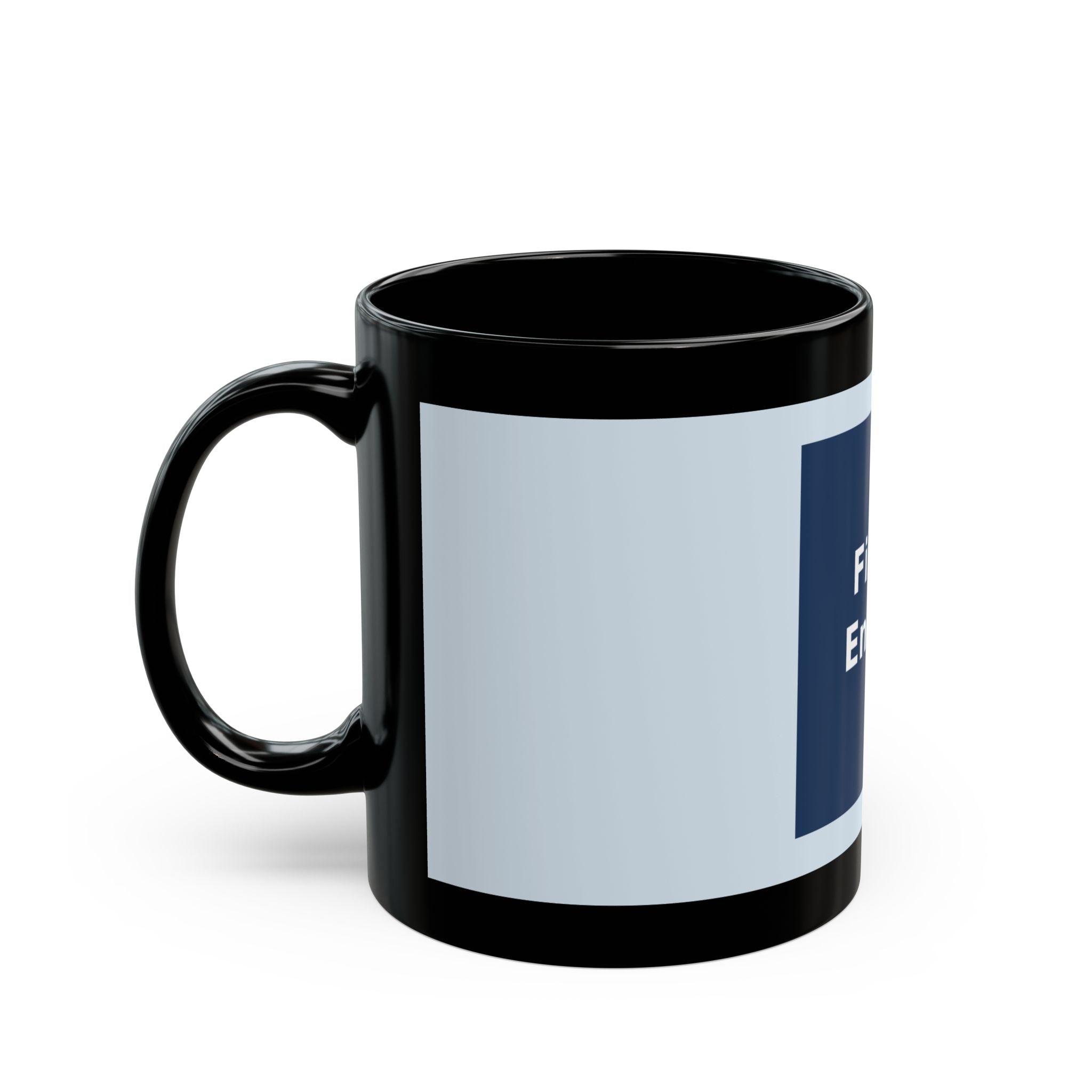 "Finals Energy" Black Cat Black Mug | College Girl Gift | Fashion | KayKay Classics