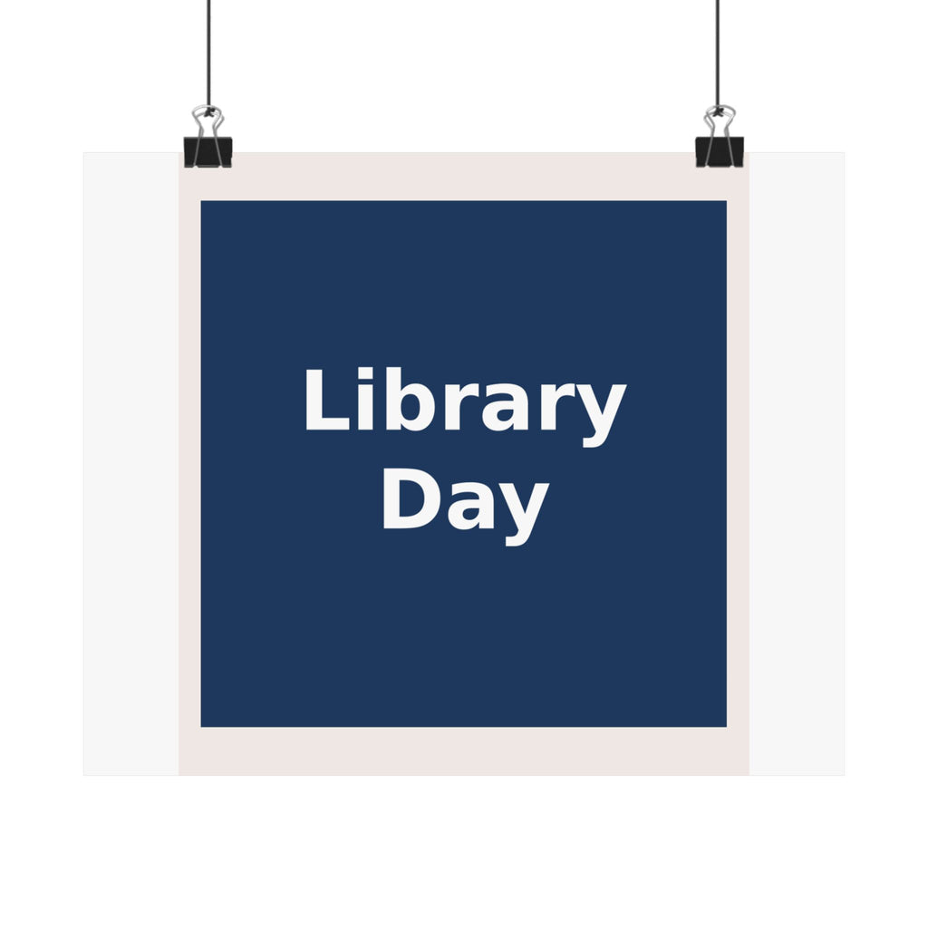 "Library Day" Black Cat Poster | College Girl Gift | Fashion | KayKay Classics