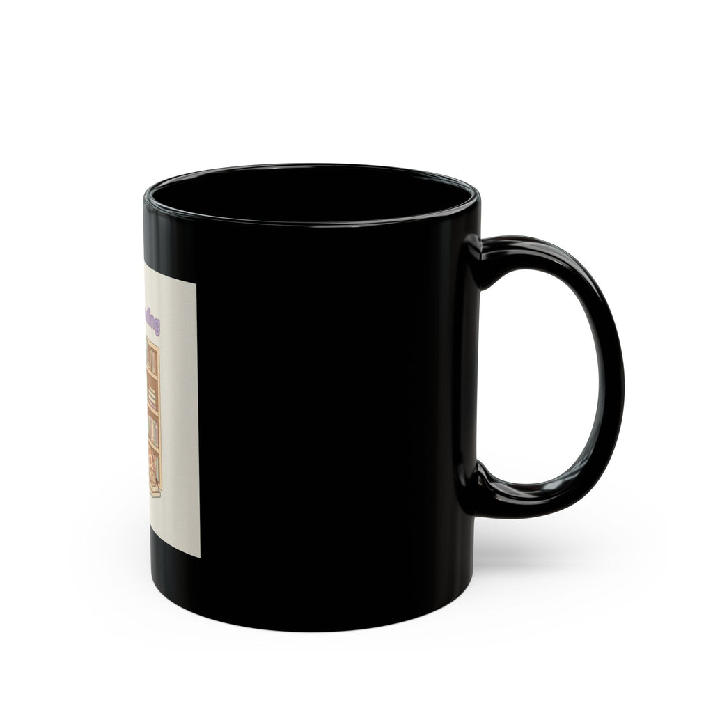 Degree Loading Giraffe Black Mug 11oz
