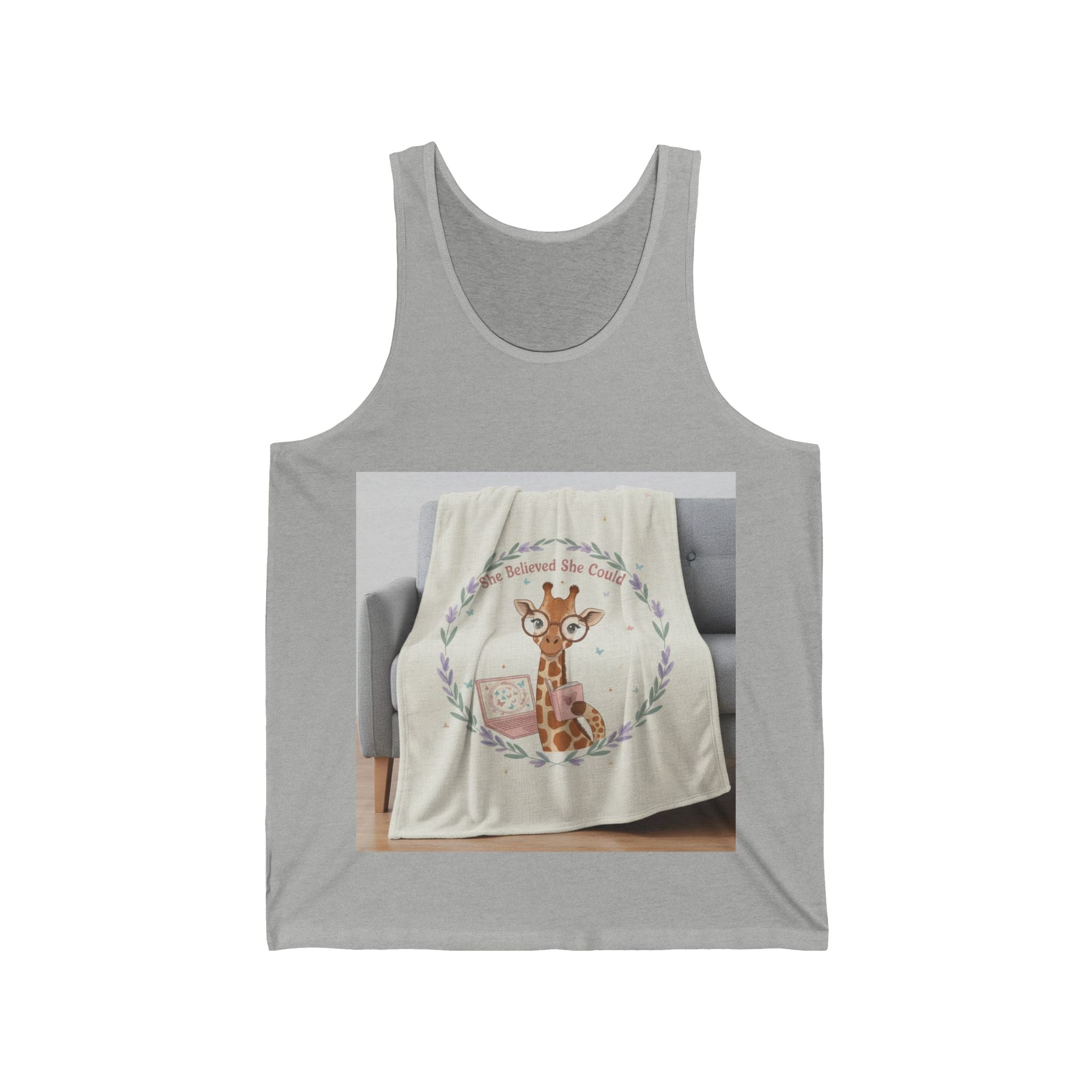 She Believed She Could Giraffe Tank Top