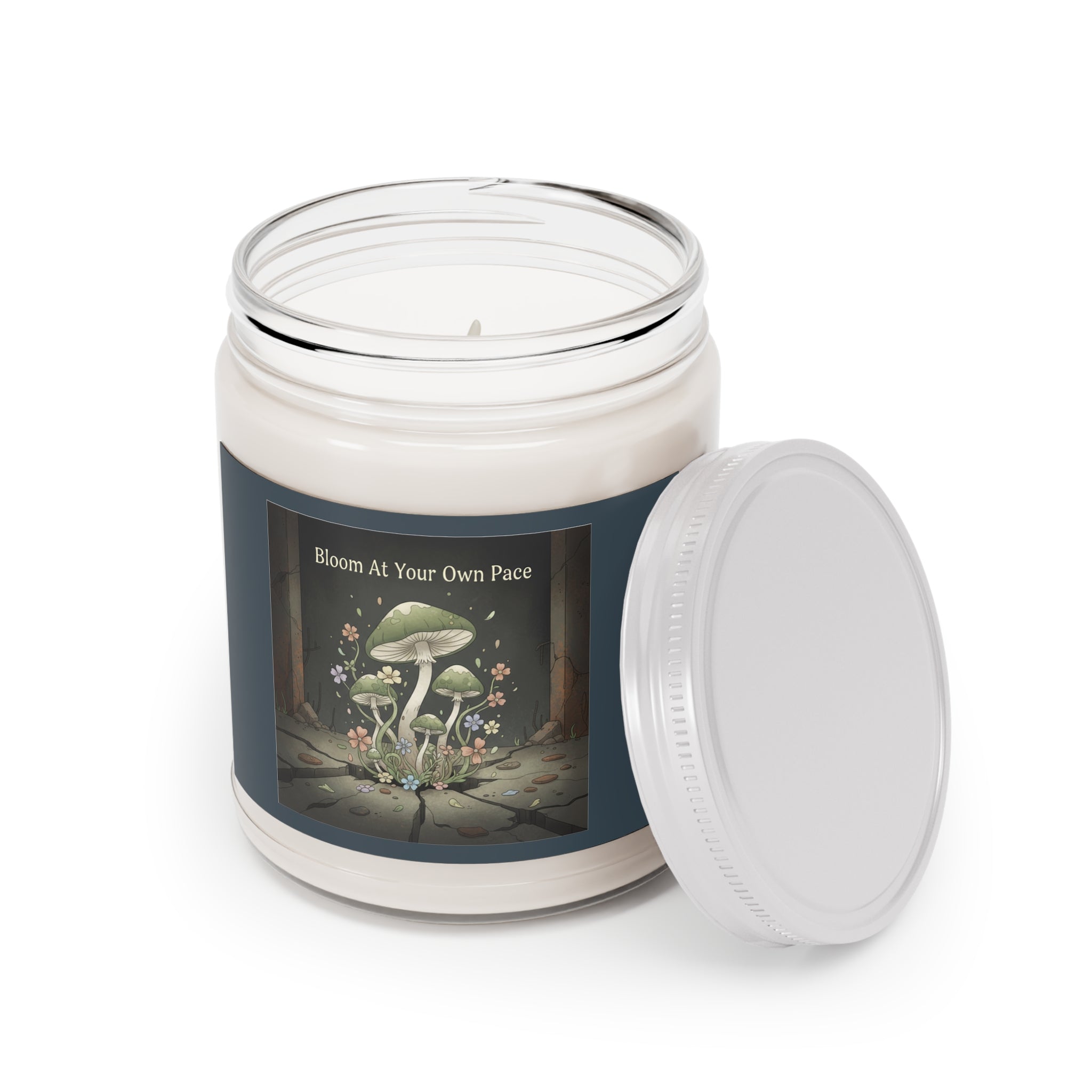 Bloom at Your Own Pace Black cat Scented Candle