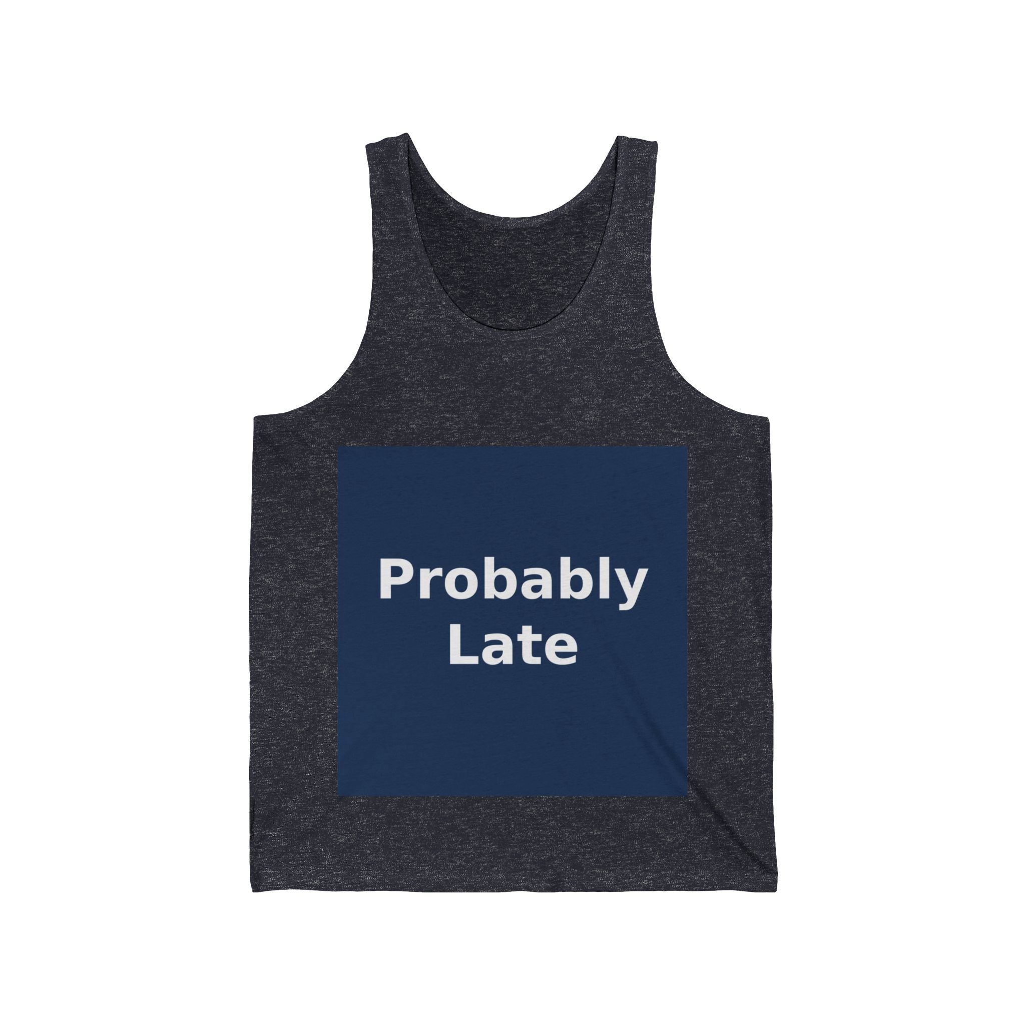 "Probably Late" Black Cat Tank Top | College Girl Gift | Fashion | KayKay Classics