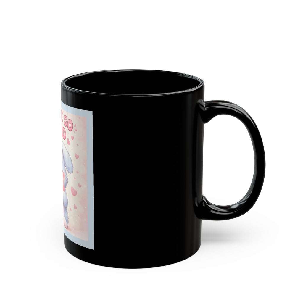 "YOU ARE SO LOVED" Black Cat Black Mug | College Girl Gift | Fashion | KayKay Classics