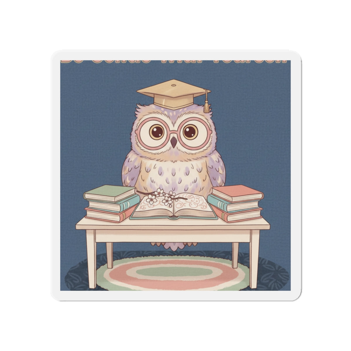 Owl Die-Cut Magnet – Be Gentle With Yourself