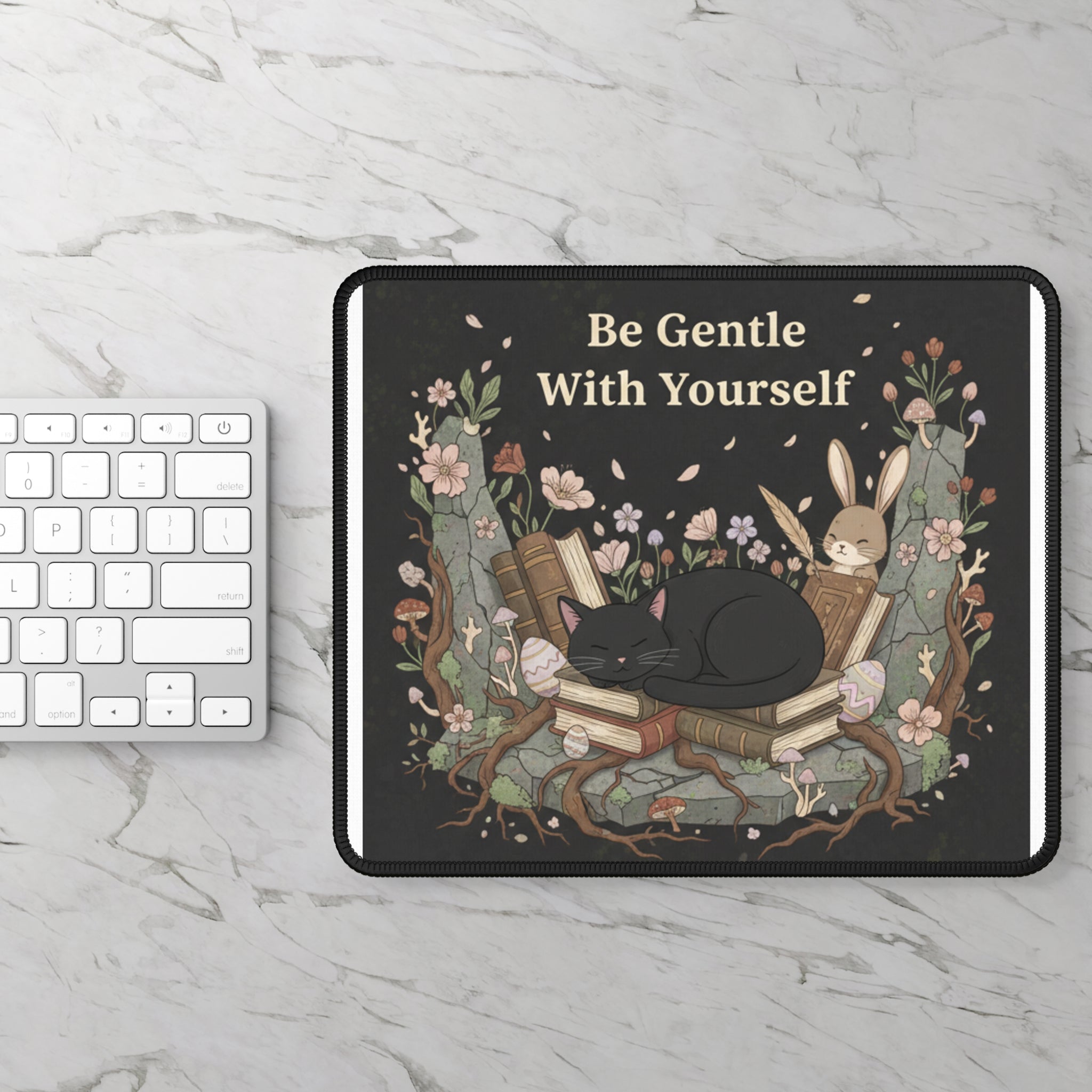Bunny Mouse Pad – Be Gentle With Yourself