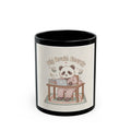 Big Brain Energy Panda Black Mug 11oz