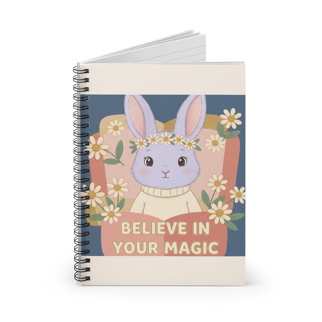 Bunny Spiral Notebook – Believe in Your Magic
