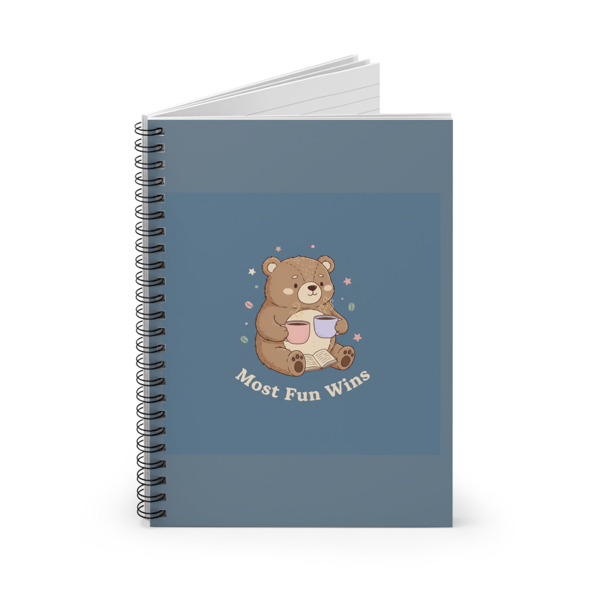 Bear Spiral Notebook – Most Fun Wins