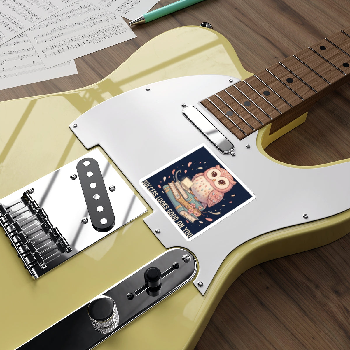 Owl Die-Cut Sticker – Success Looks Good on You