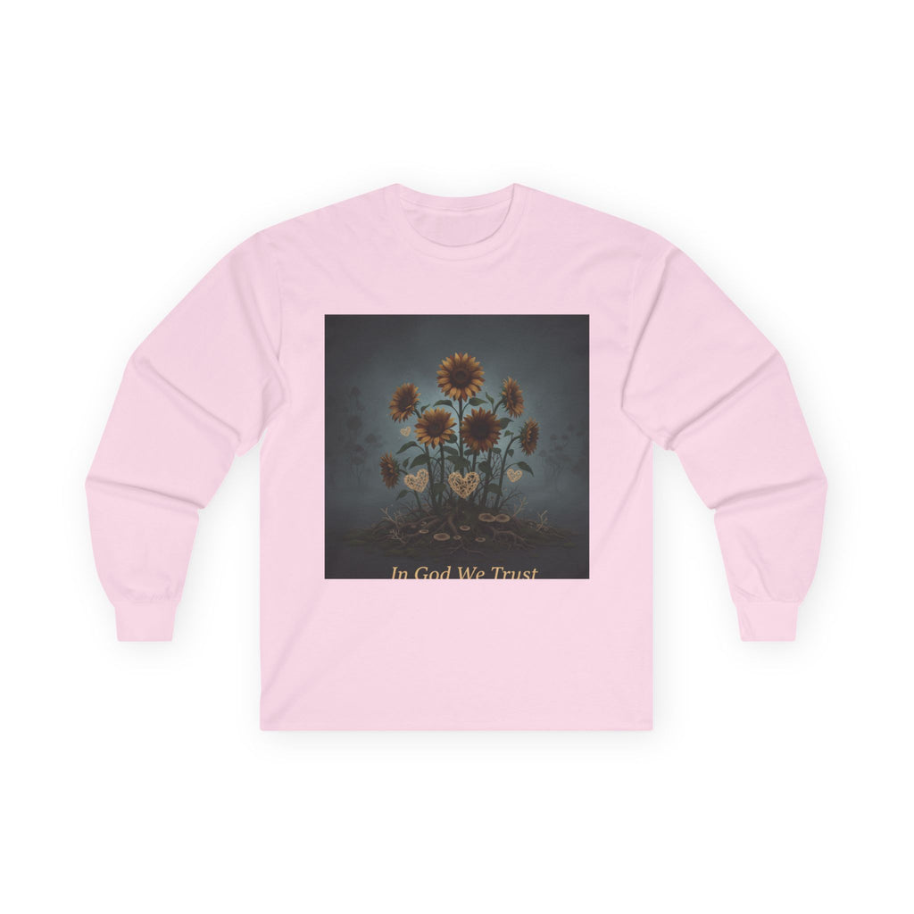 Sunflowers Long Sleeve Tee – In God We Trust