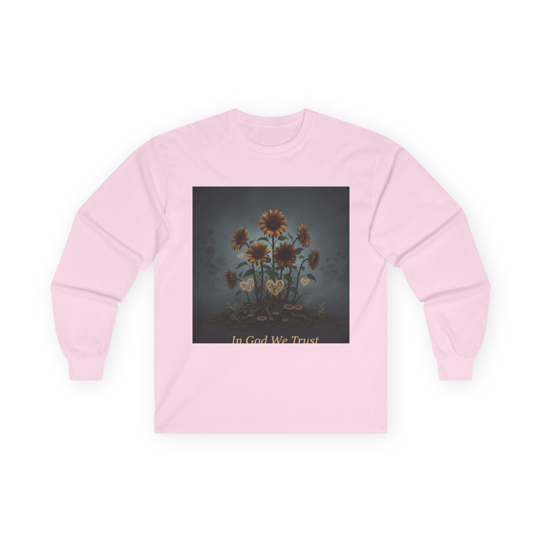 Sunflowers Long Sleeve Tee – In God We Trust