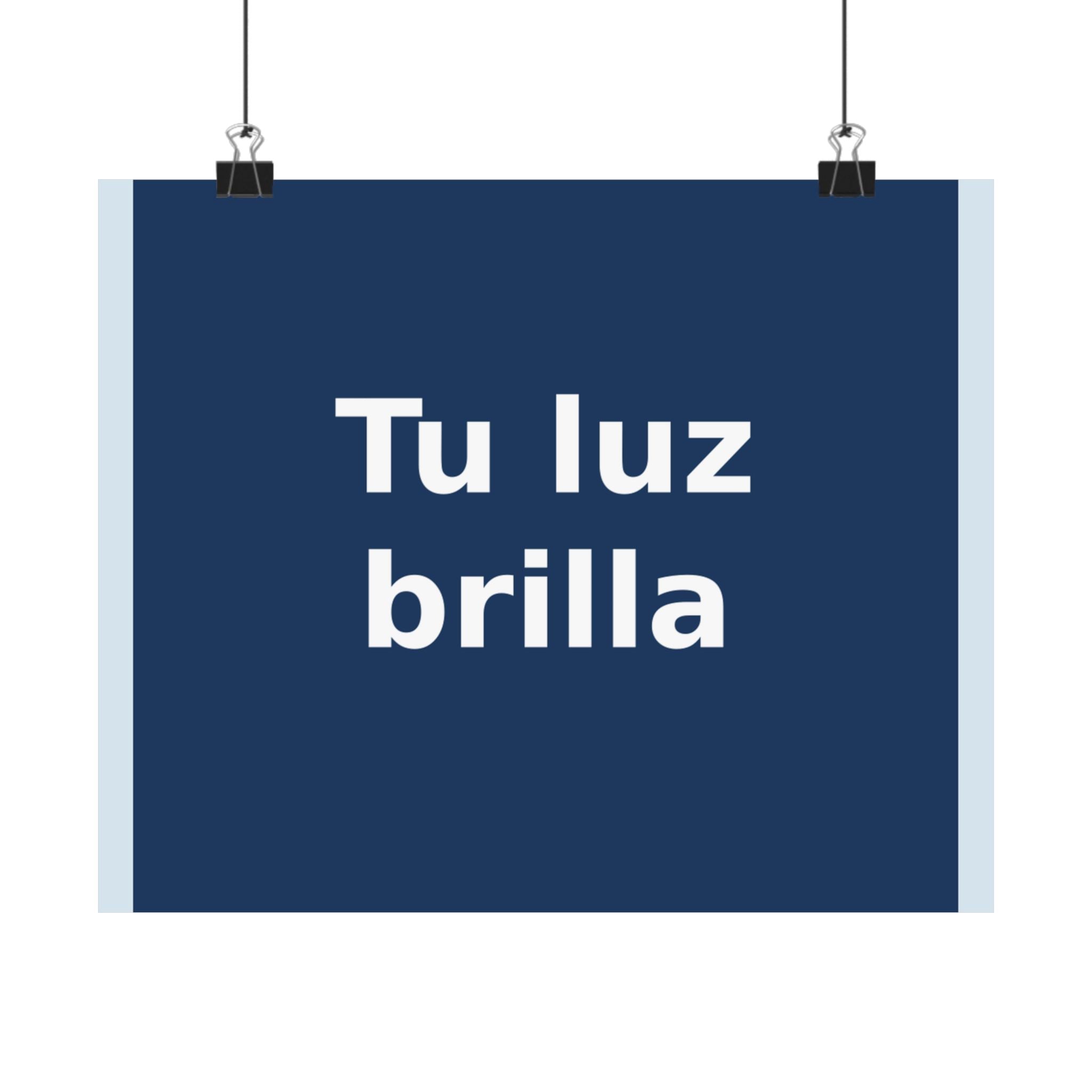 "Tu luz brilla" Black Cat Poster | Trendy Gift for Her | Lifestyle | KayKay Classics