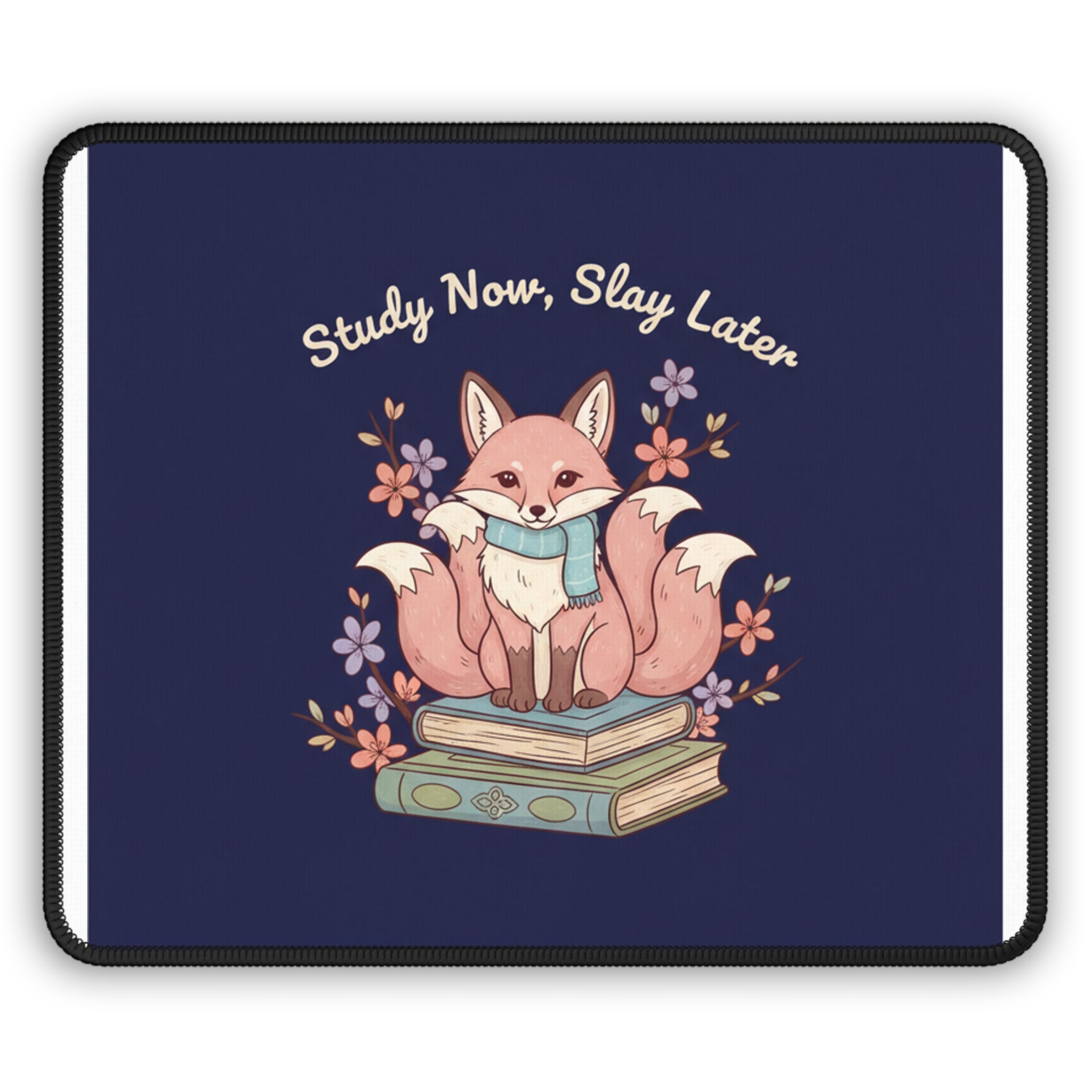 Kitsune Mouse Pad – Study Now Slay Later