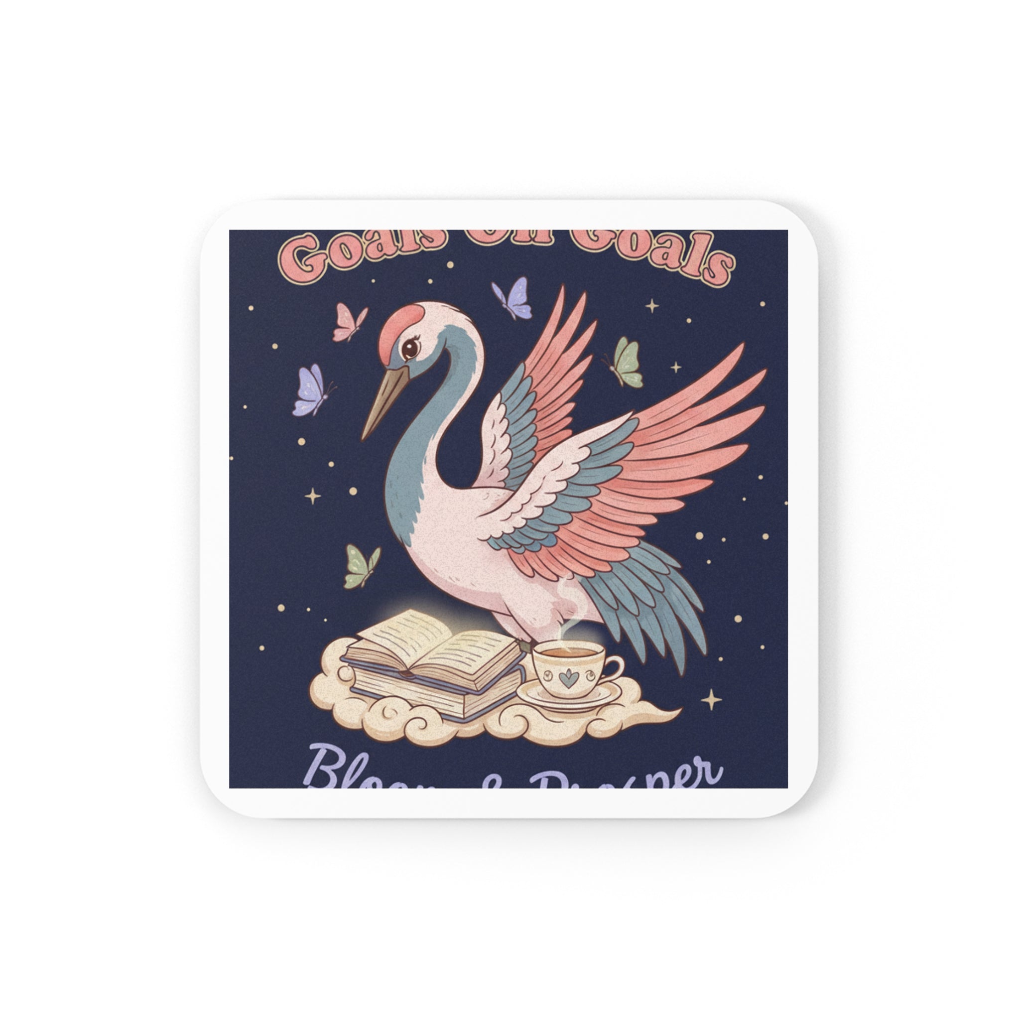Crane Cork Coaster – Goals on Goals Bloom Prosper