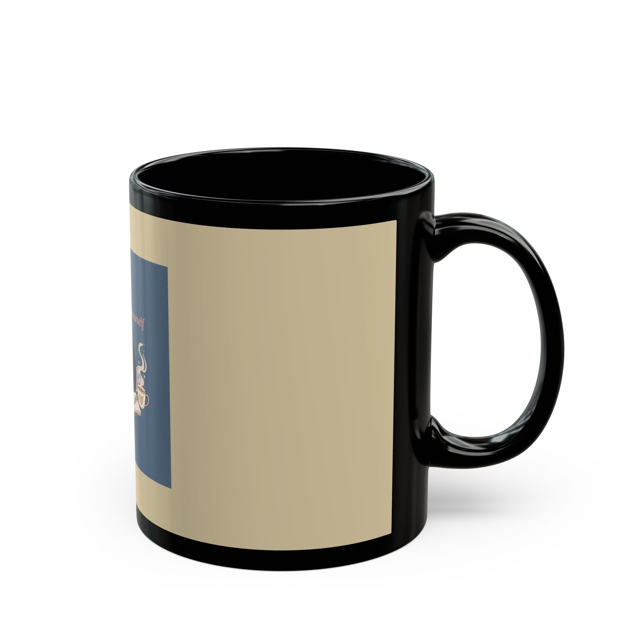 Black Cat Black Mug 11oz – Be Gentle With Yourself