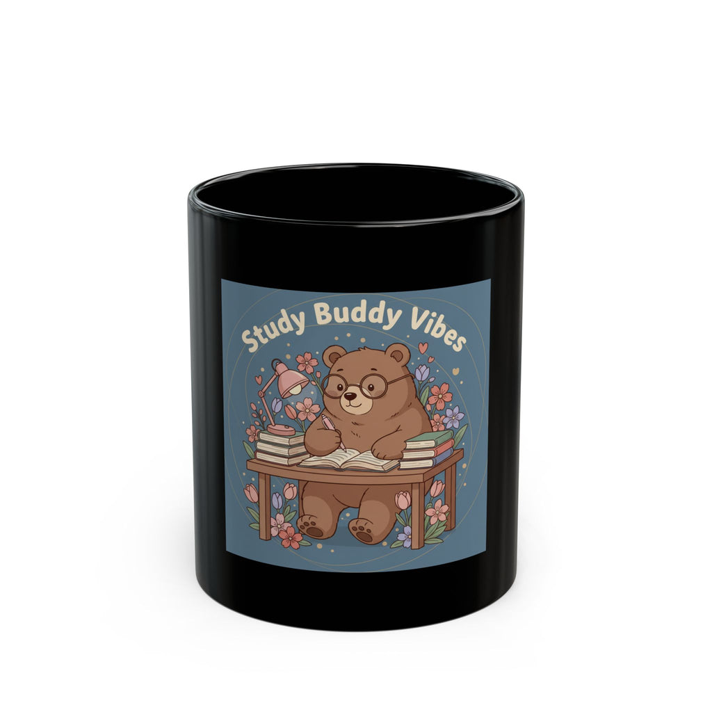 Bear Black Mug 11oz – Study Buddy Vibes