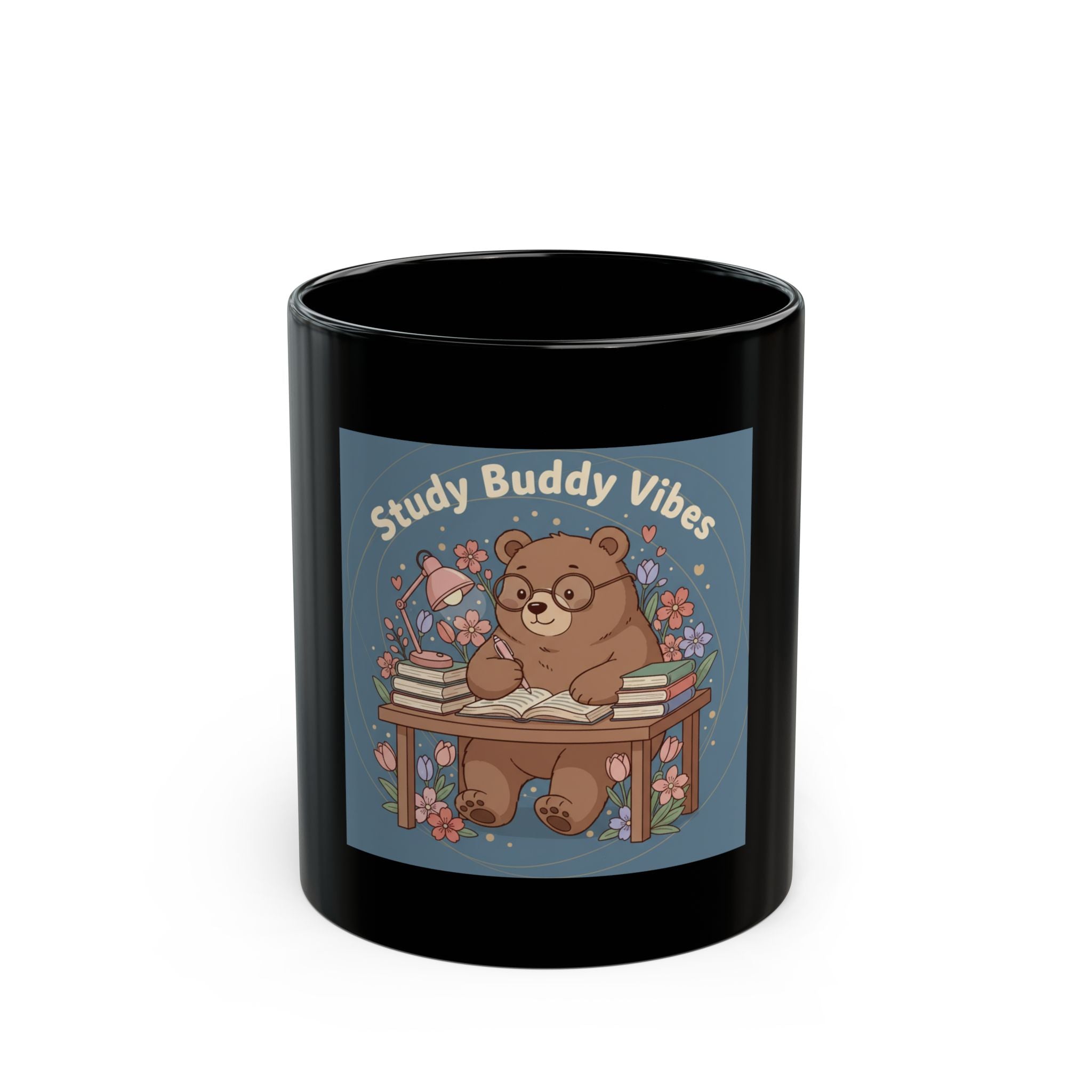 Bear Black Mug 11oz – Study Buddy Vibes