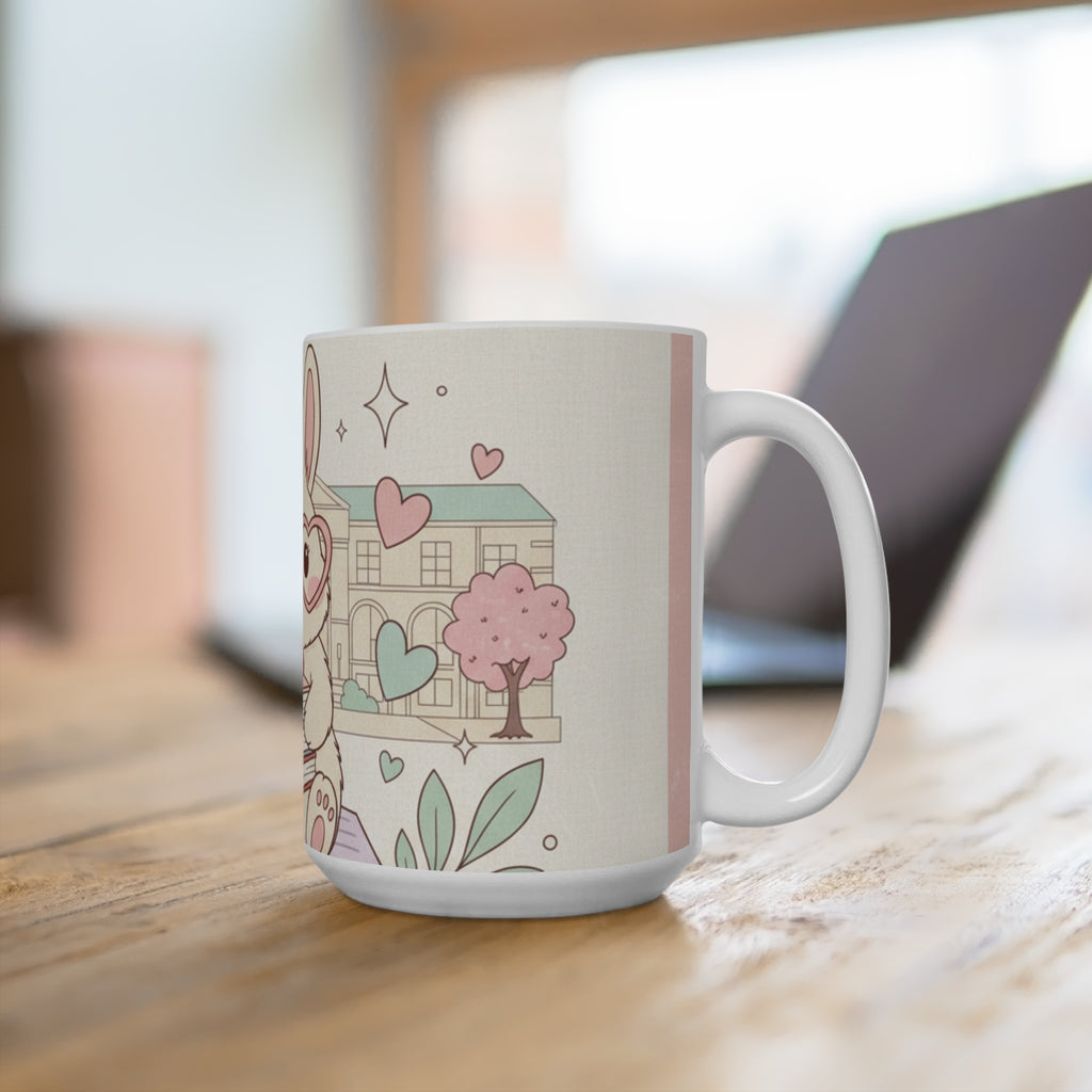 Study Buddy Vibes Rabbit Mug 15oz