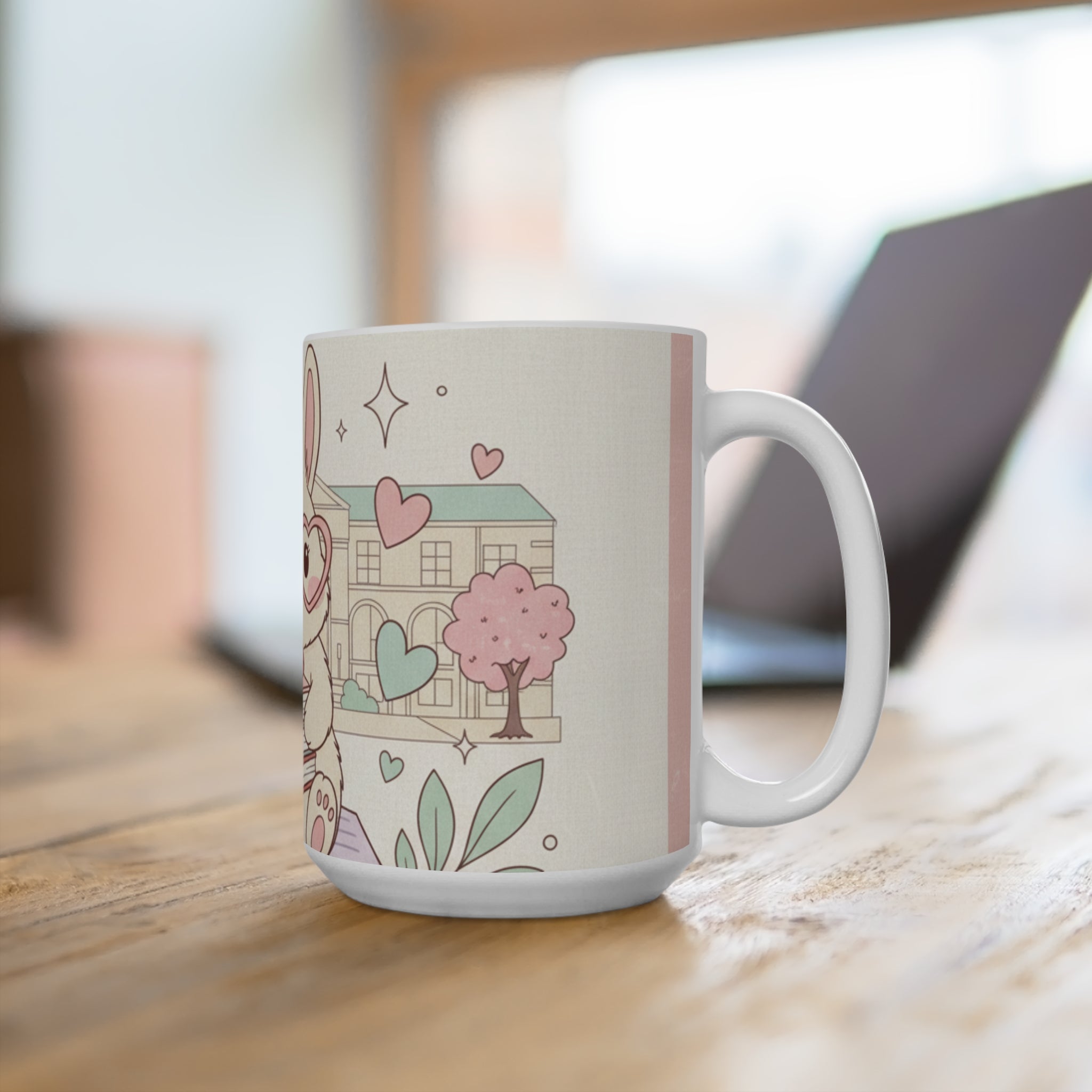 Study Buddy Vibes Rabbit Mug 15oz