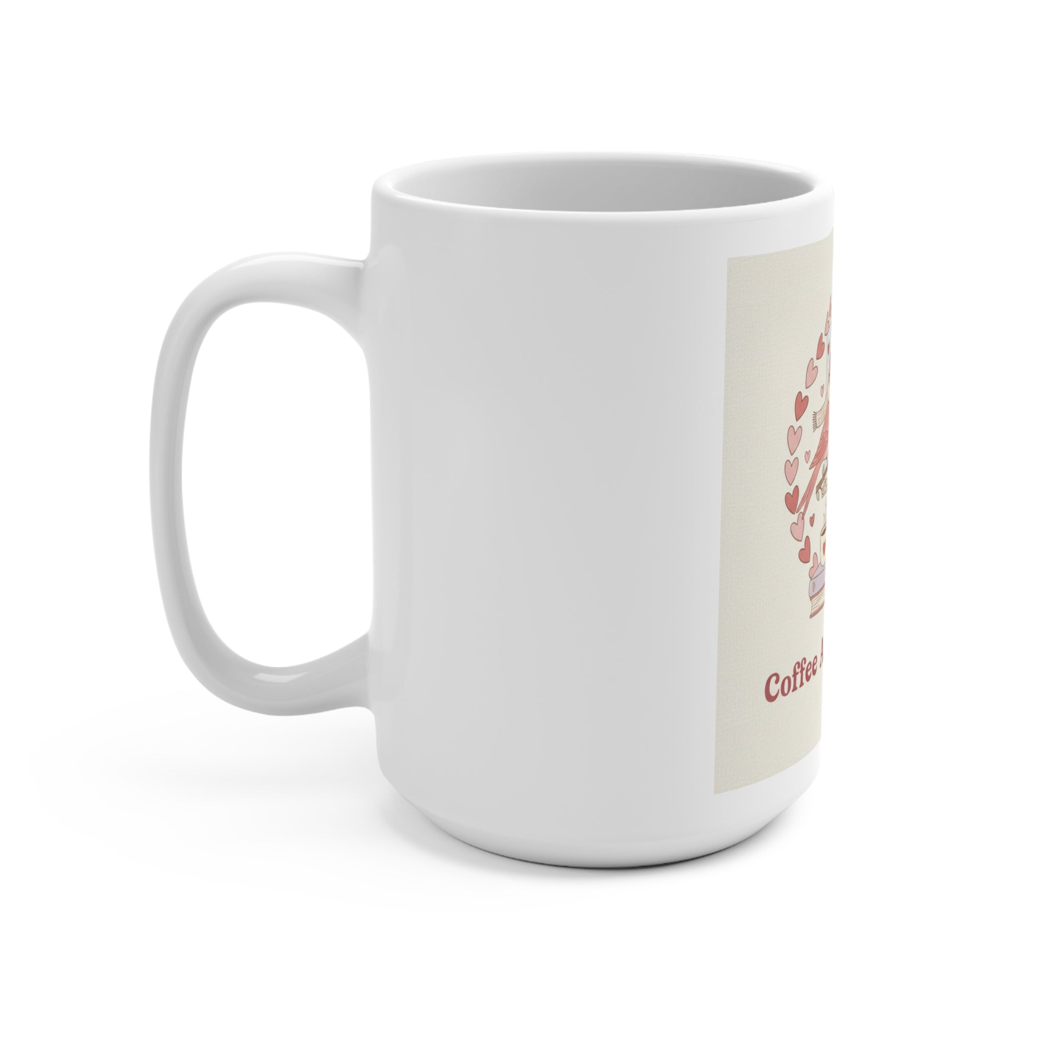 Coffee And Confidence Birds Mug 15oz