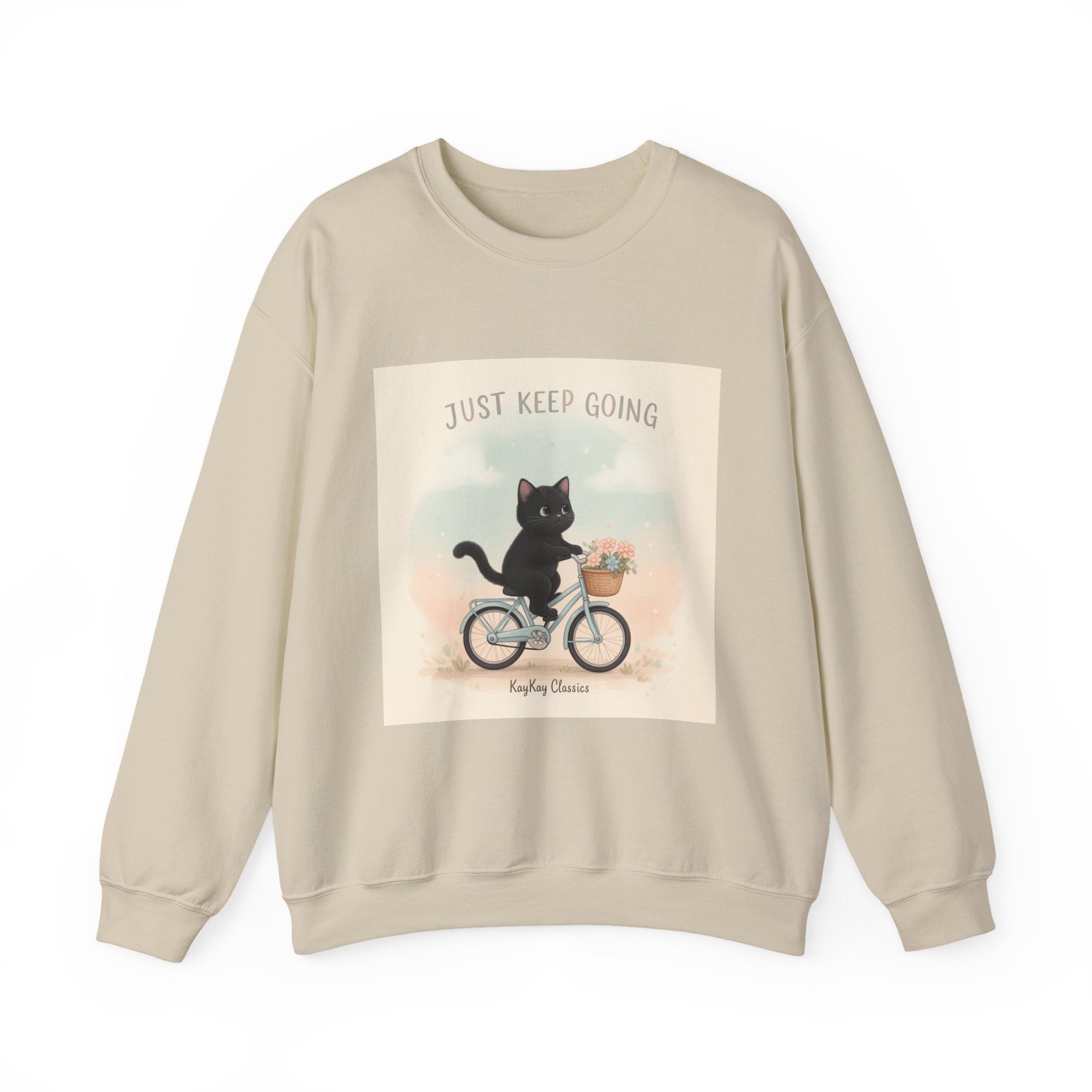 "Design" Black Cat Crewneck | College Girl Gift | Fashion | KayKay Classics