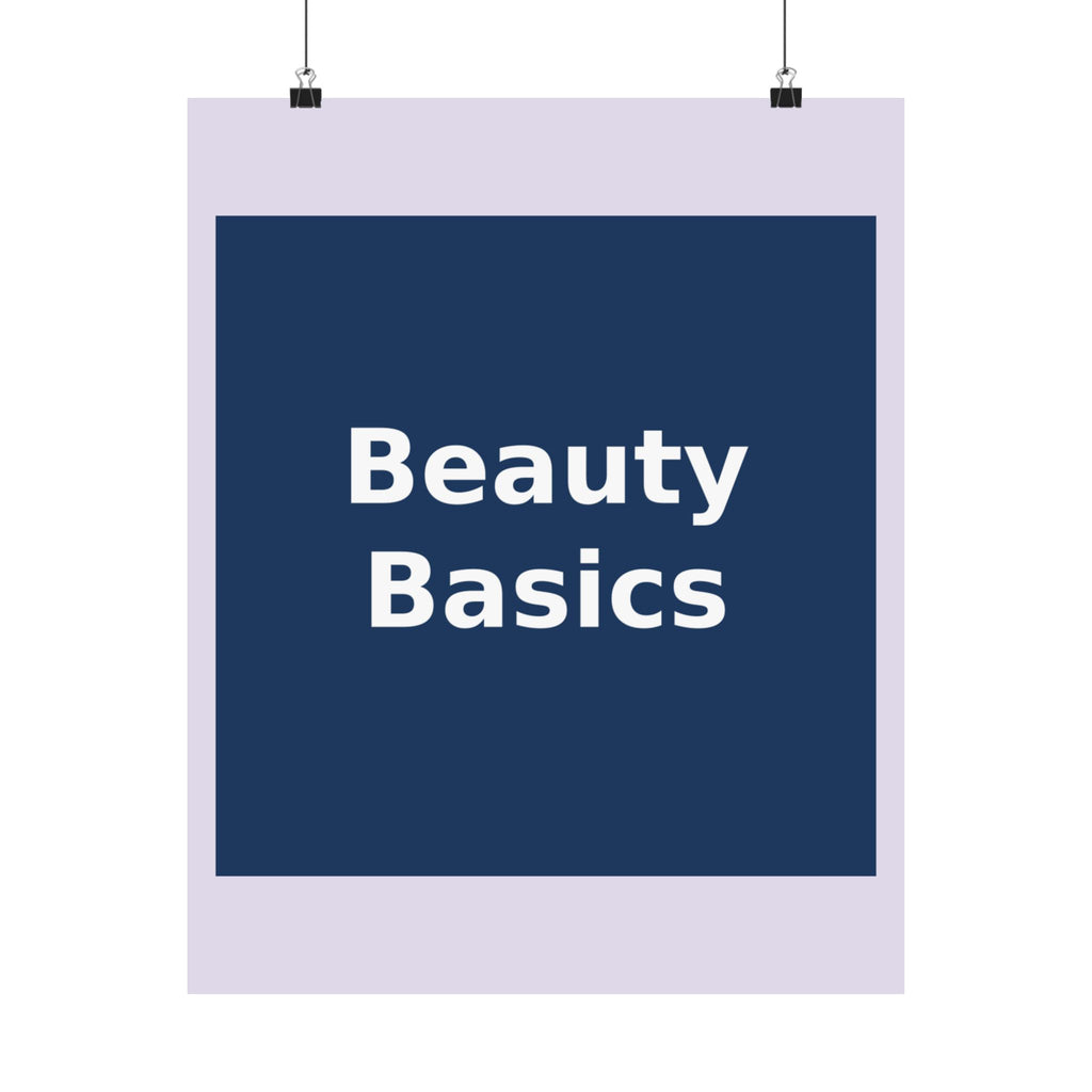 "Beauty Basics" Black Cat Poster | College Girl Gift | Fashion | KayKay Classics