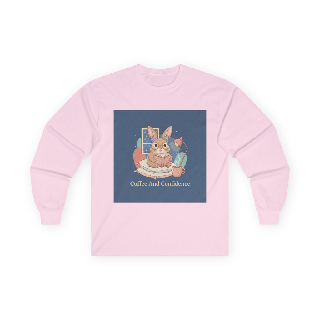 Rabbit Long Sleeve Tee – Coffee and Confidence