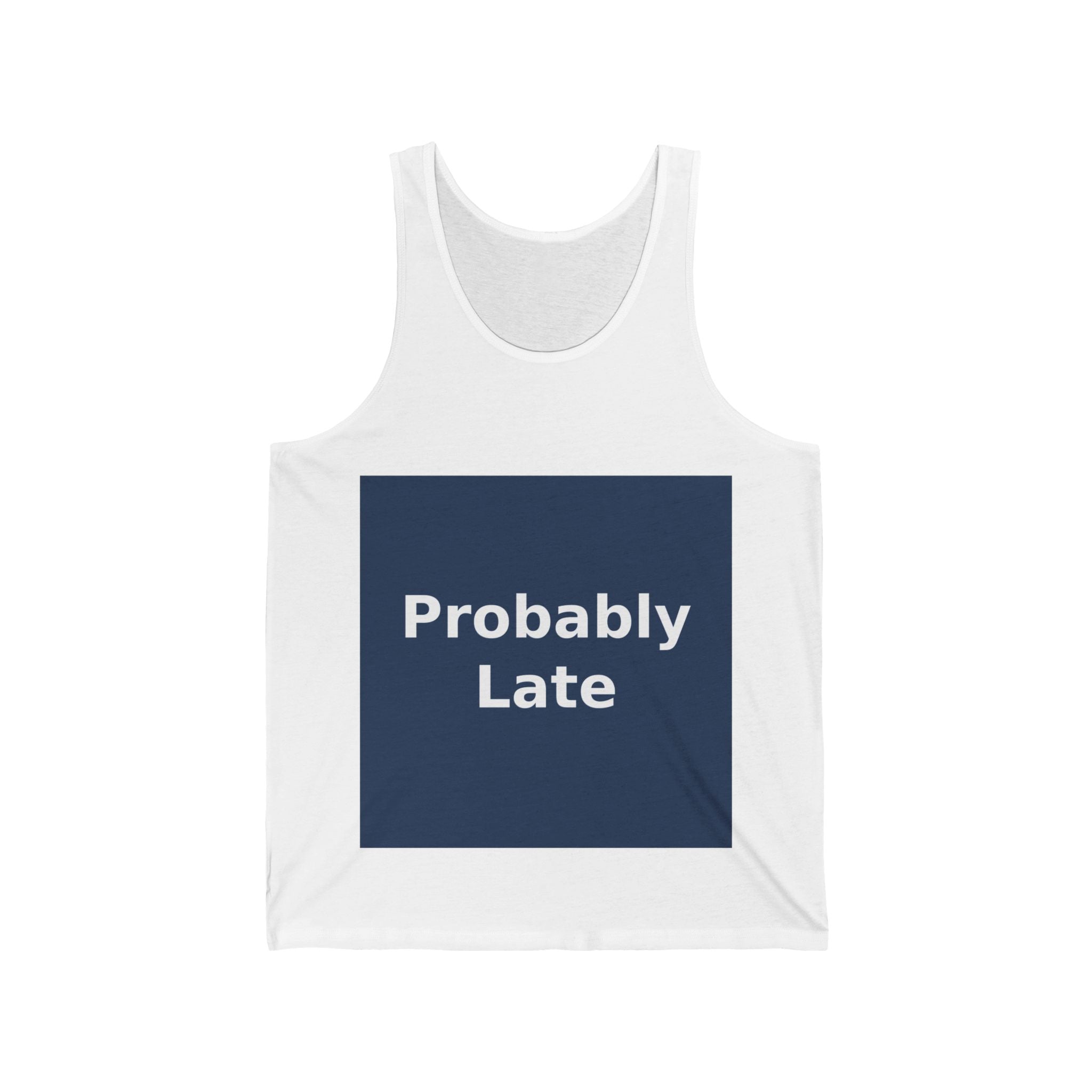 "Probably Late" Black Cat Tank Top | College Girl Gift | Fashion | KayKay Classics