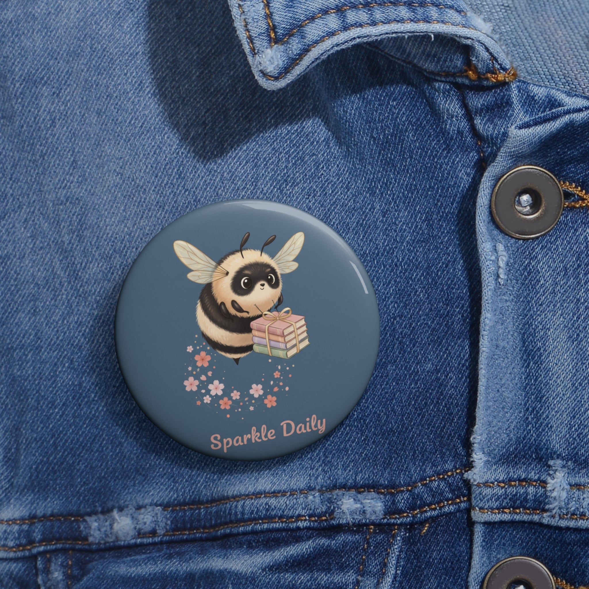 Bee Pin Button – Sparkle Daily