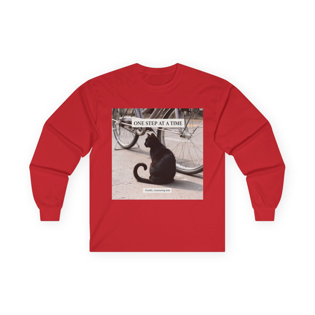 ONE STEP AT A TIME Cat Long Sleeve Tee