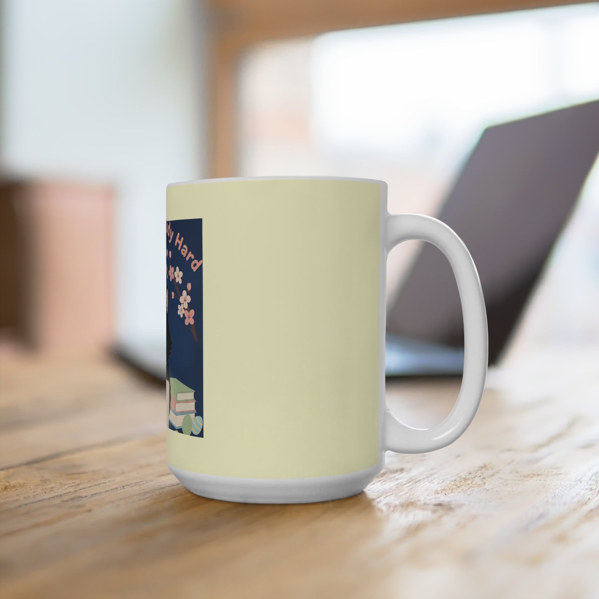 Black Cat Mug 15oz – Dream Big Study Hard