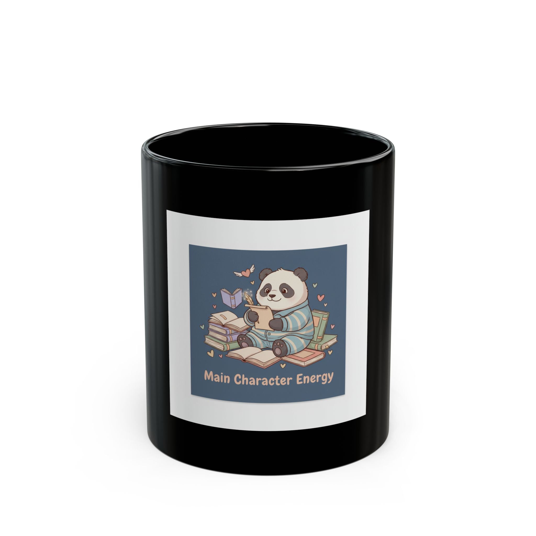 Main Character Energy Black Mug 11oz