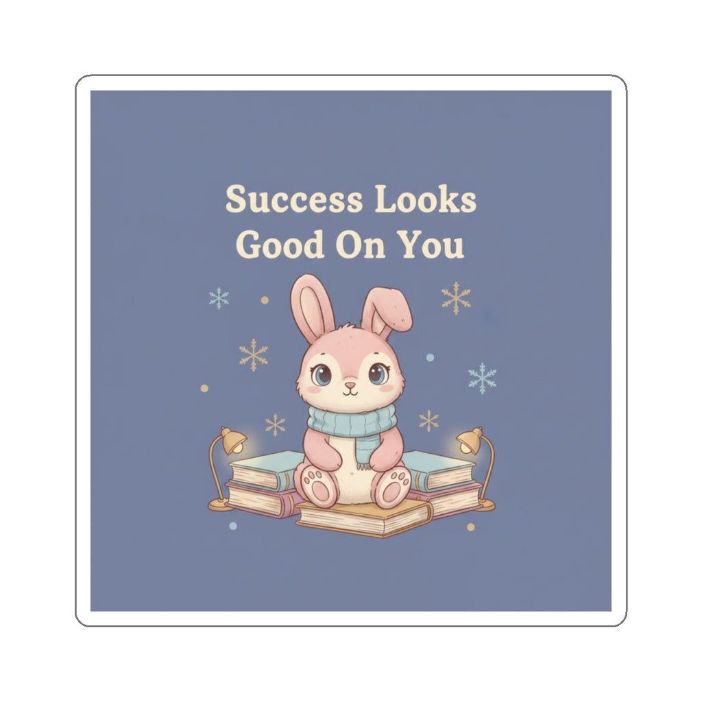 Rabbit Die-Cut Sticker – Success Looks Good on You