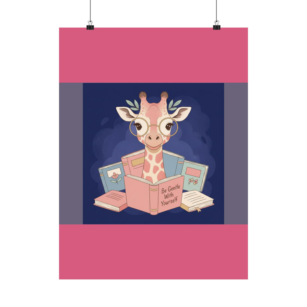 Giraffe Poster – Be Gentle With Yourself