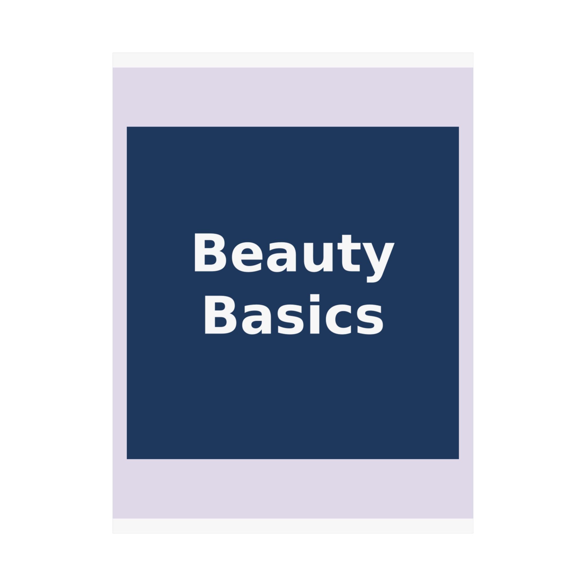 "Beauty Basics" Black Cat Poster | College Girl Gift | Fashion | KayKay Classics