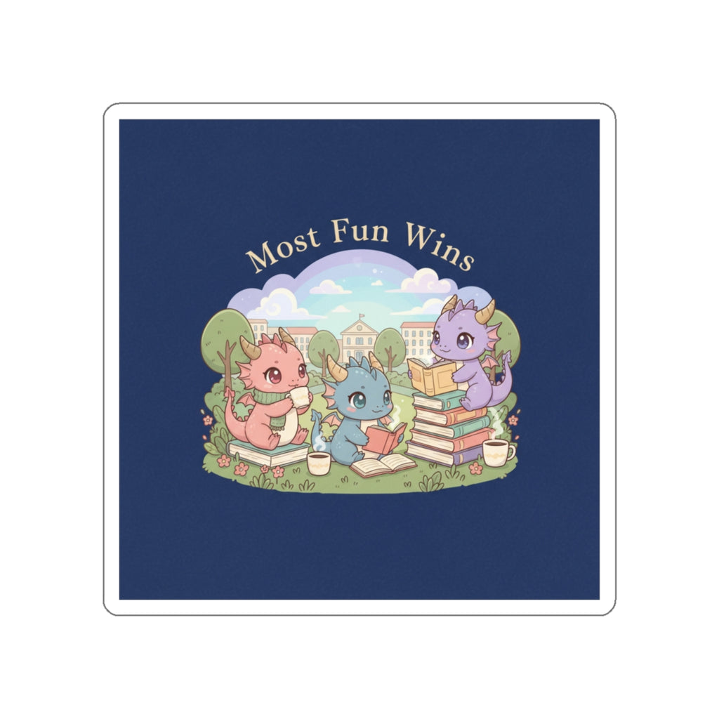 Baby Dragons Die-Cut Sticker – Most Fun Wins