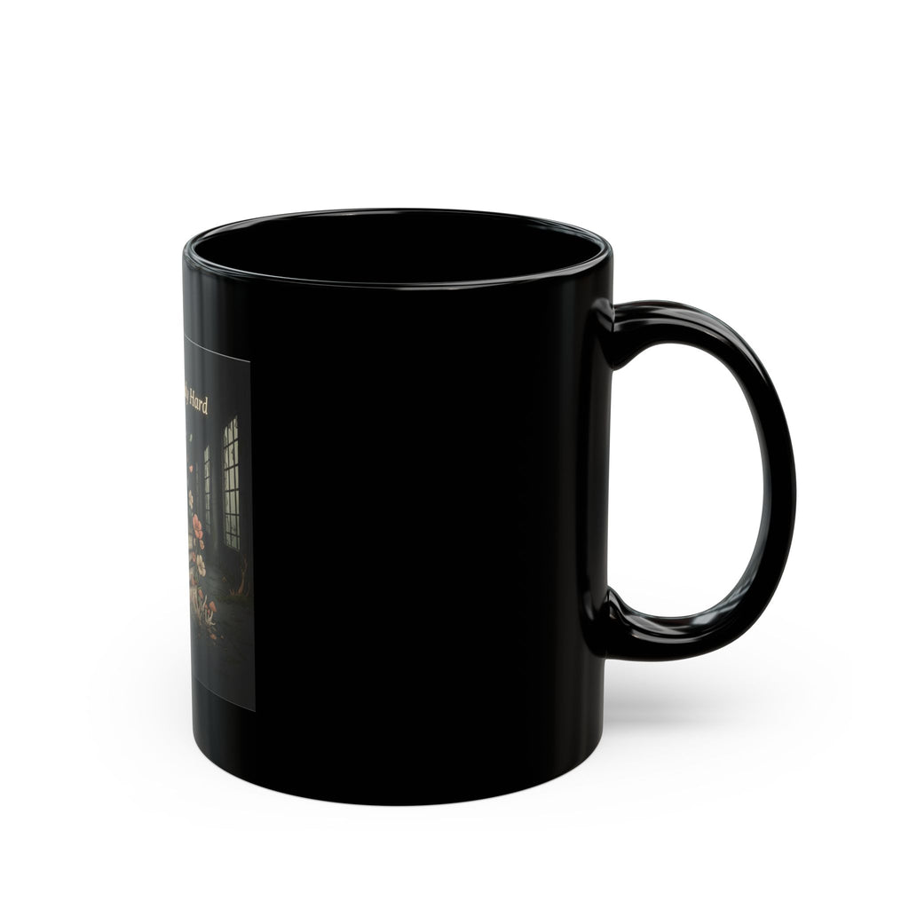 Bunny Black Mug 11oz – Dream Big Study Hard
