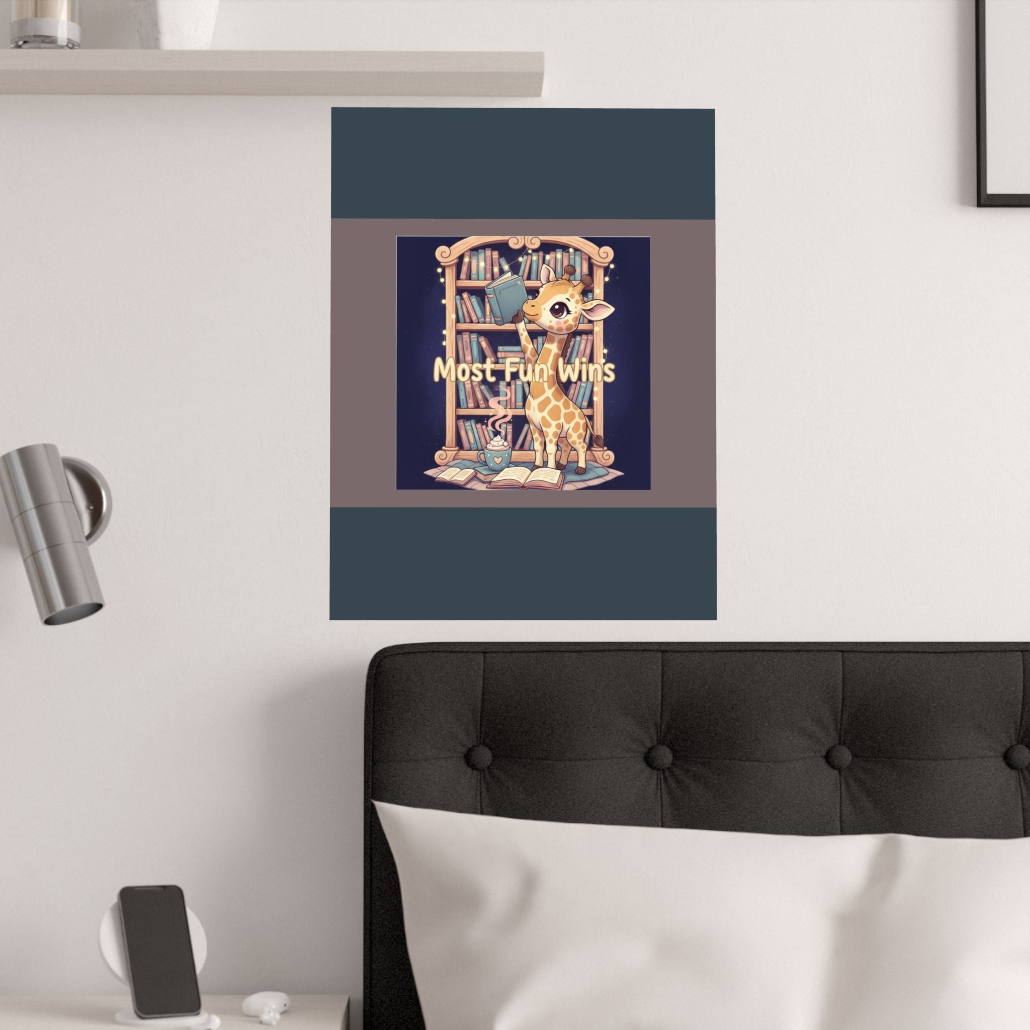 Giraffe Poster – Most Fun Wins