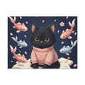 Black Cat Canvas Print – Success Looks Good on You Campus Dreams